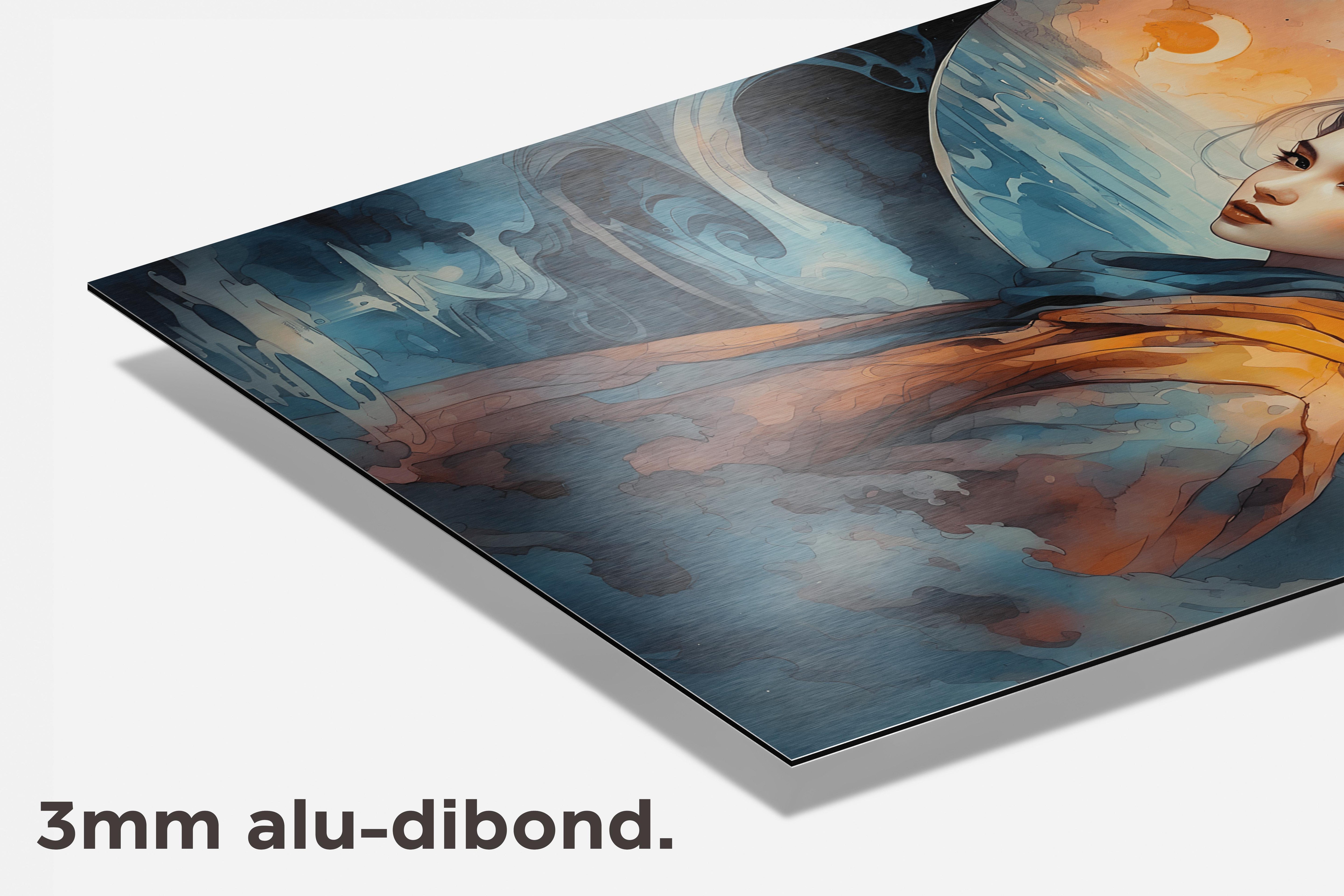 Anime Volle Maan dibond detail