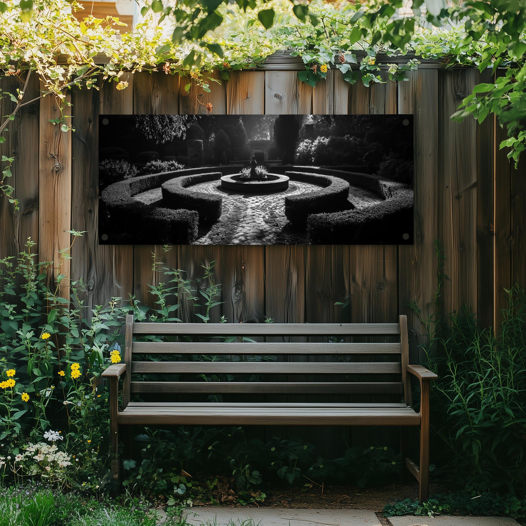 Tuinposter Spiraal Tuin sfeerbeeld 1