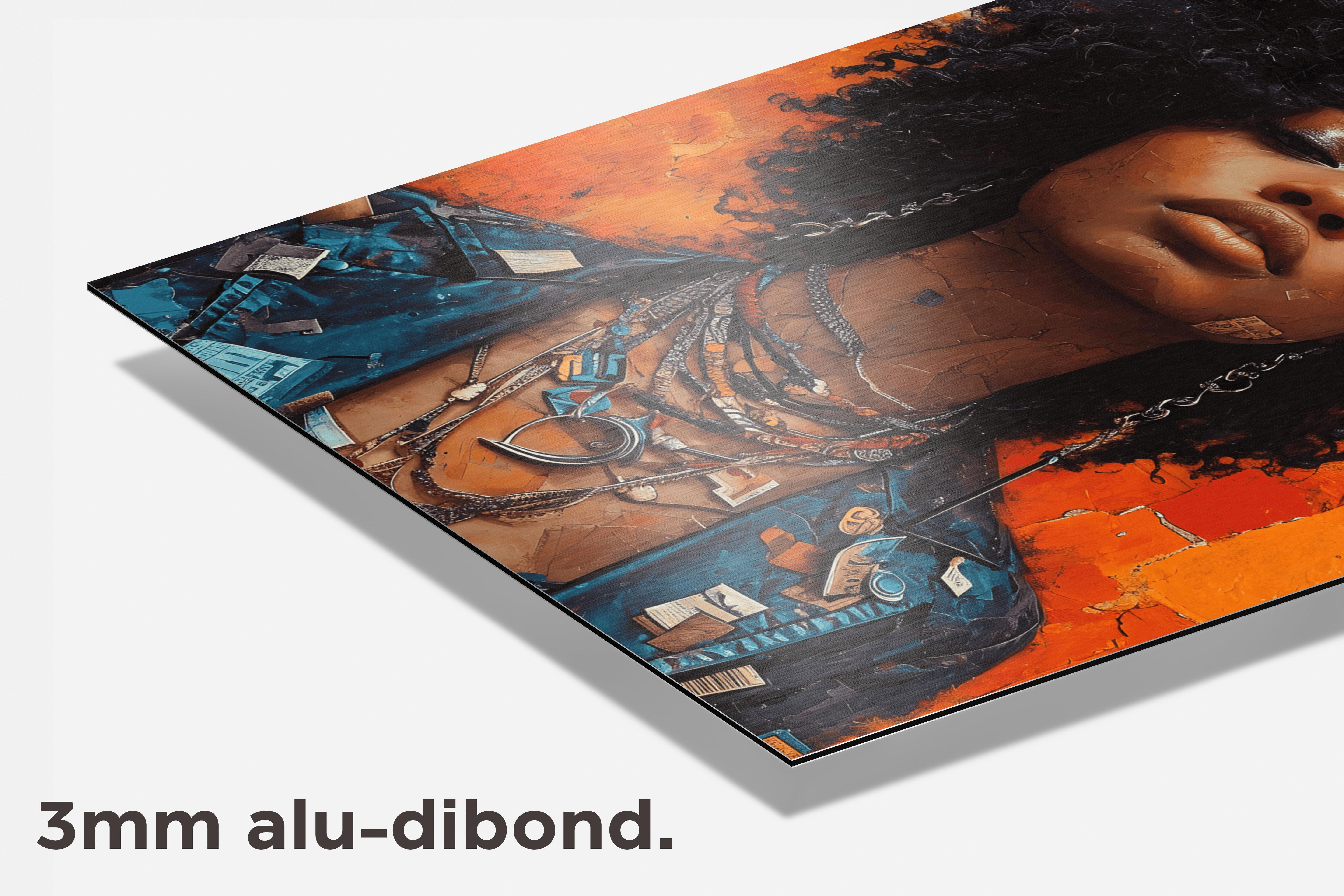 Afrikaans Oranje dibond detail