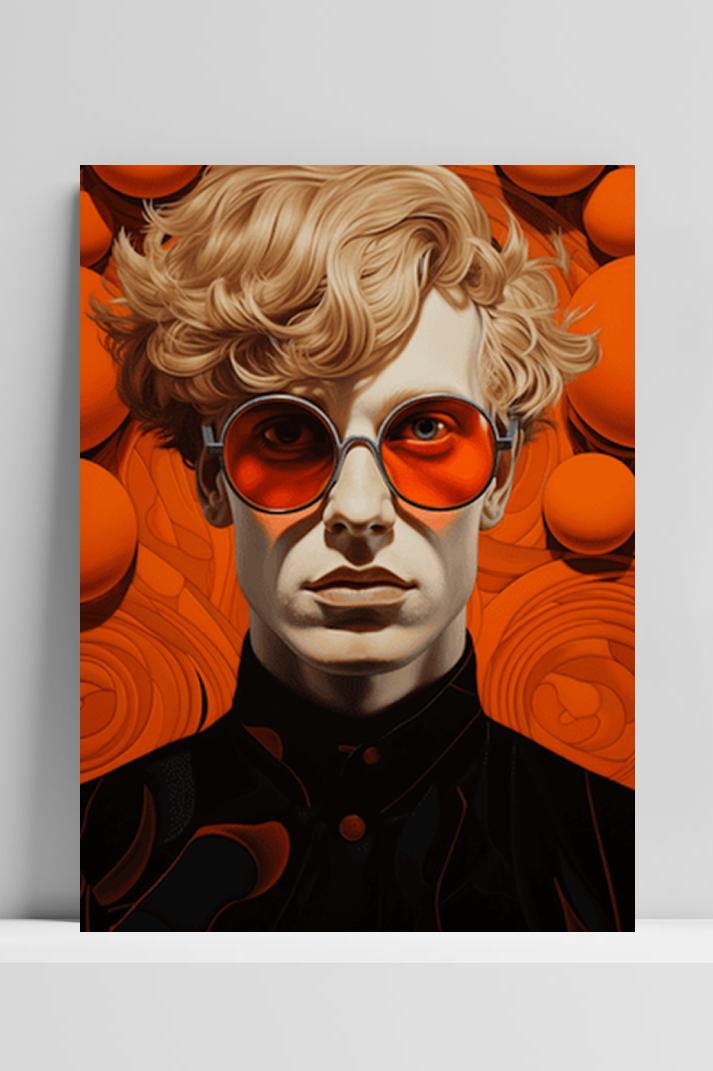 Andy Warhol op 3mm aluminium dibond