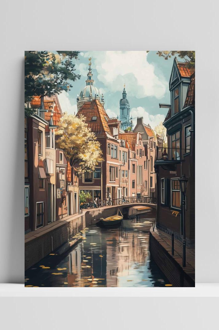 Amsterdam Hayao Miyazaki op 3mm aluminium dibond