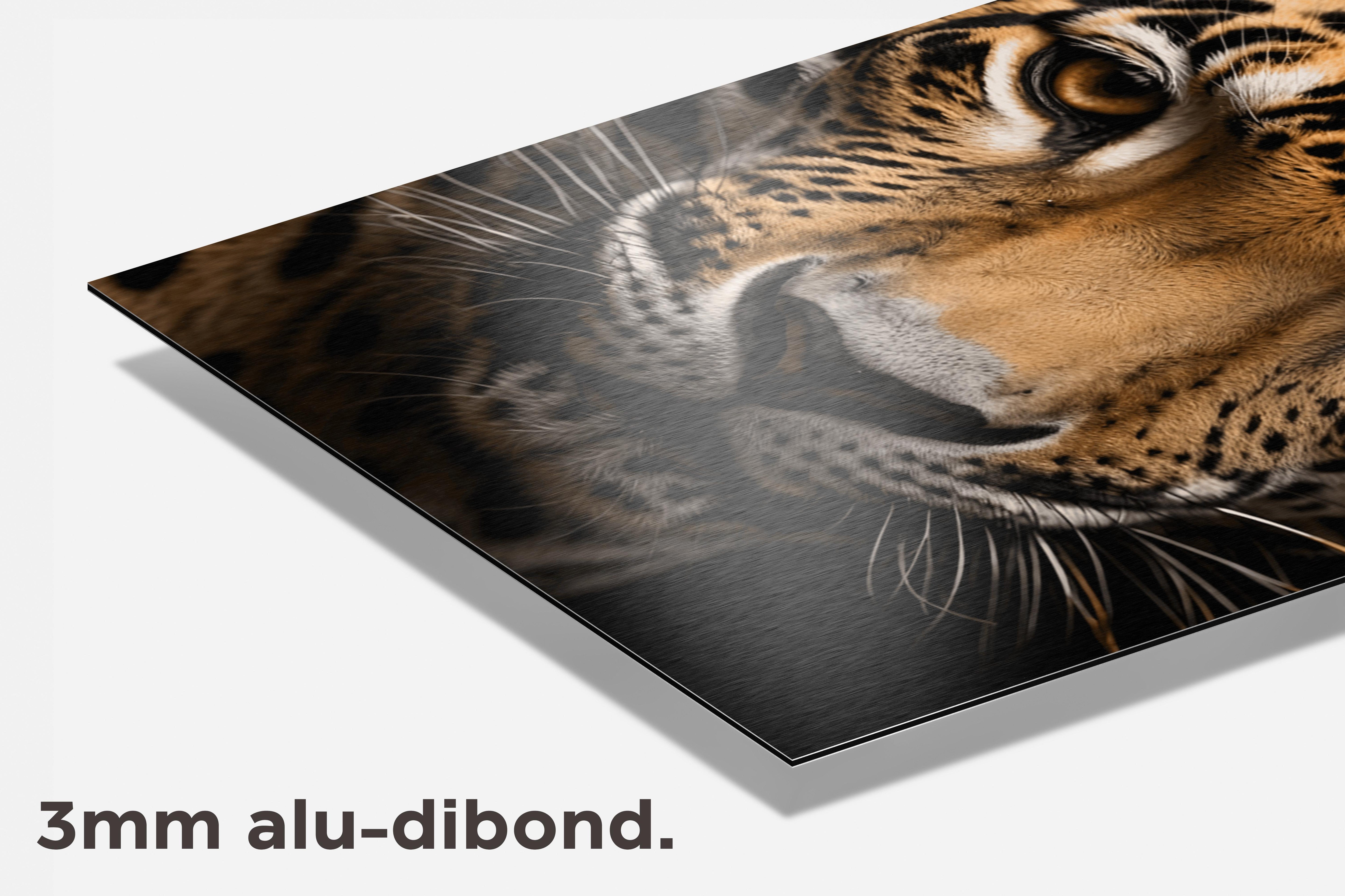 Jaguar Kop dibond detail