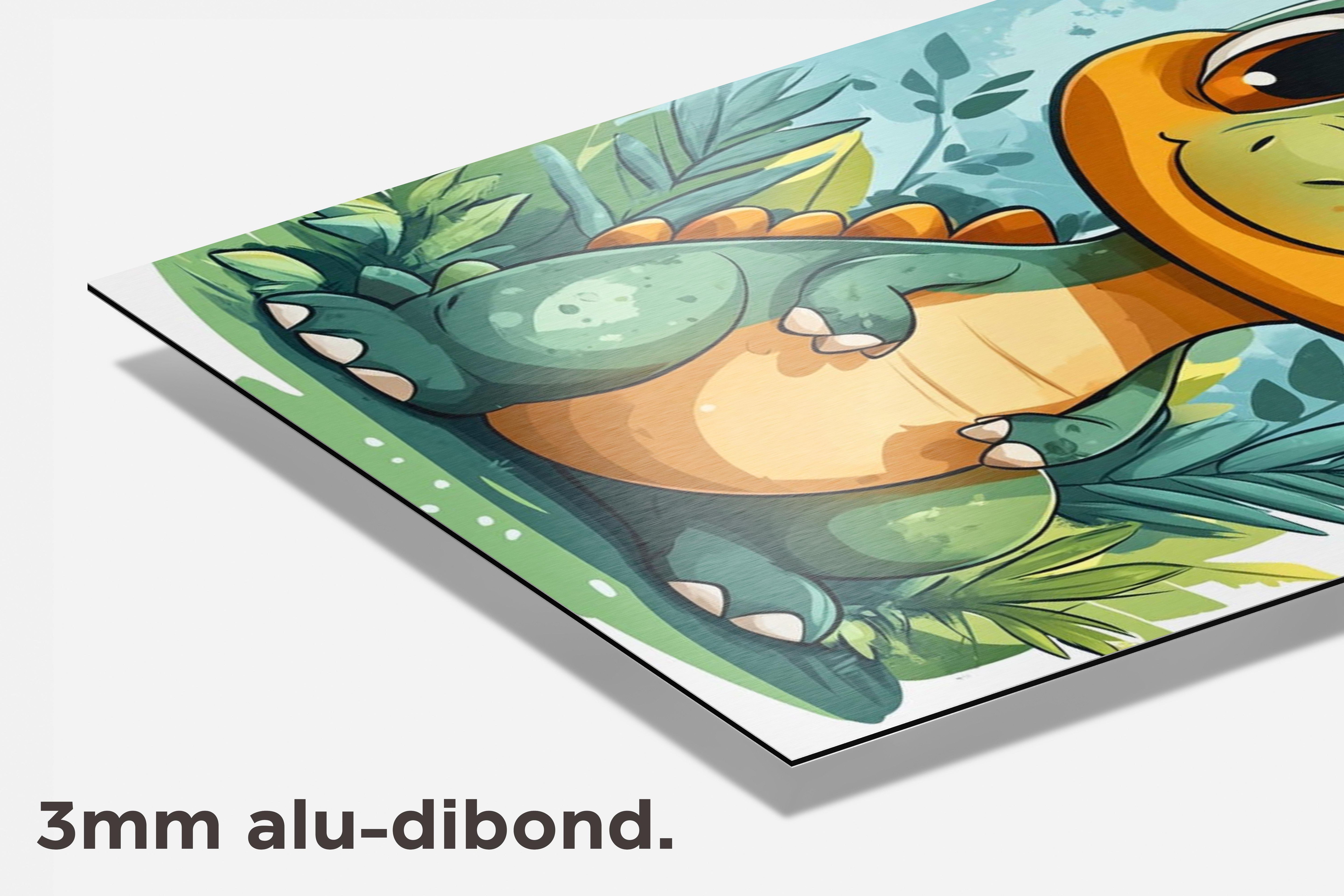 Baby Draak dibond detail