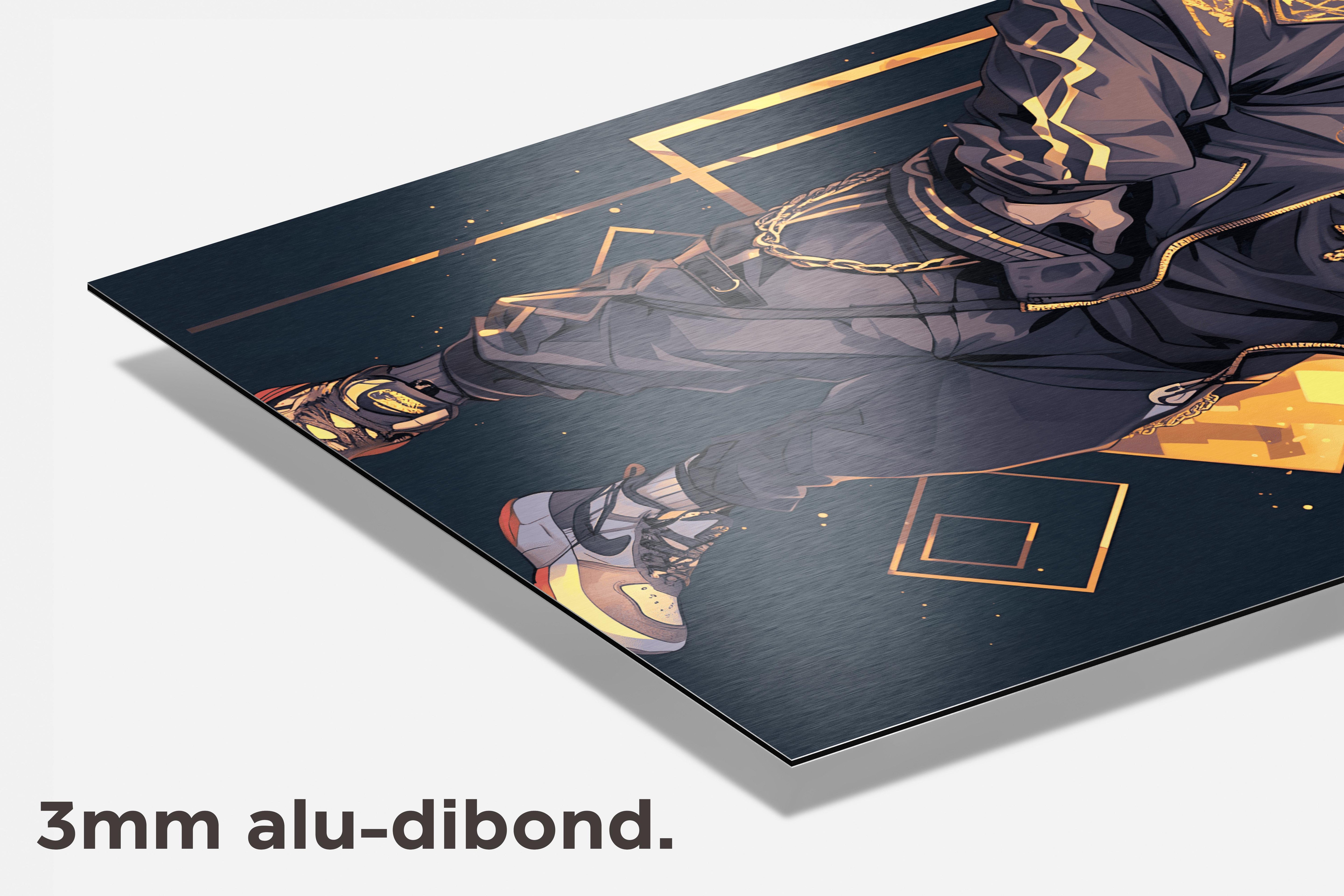Neushoornhiphop dibond detail