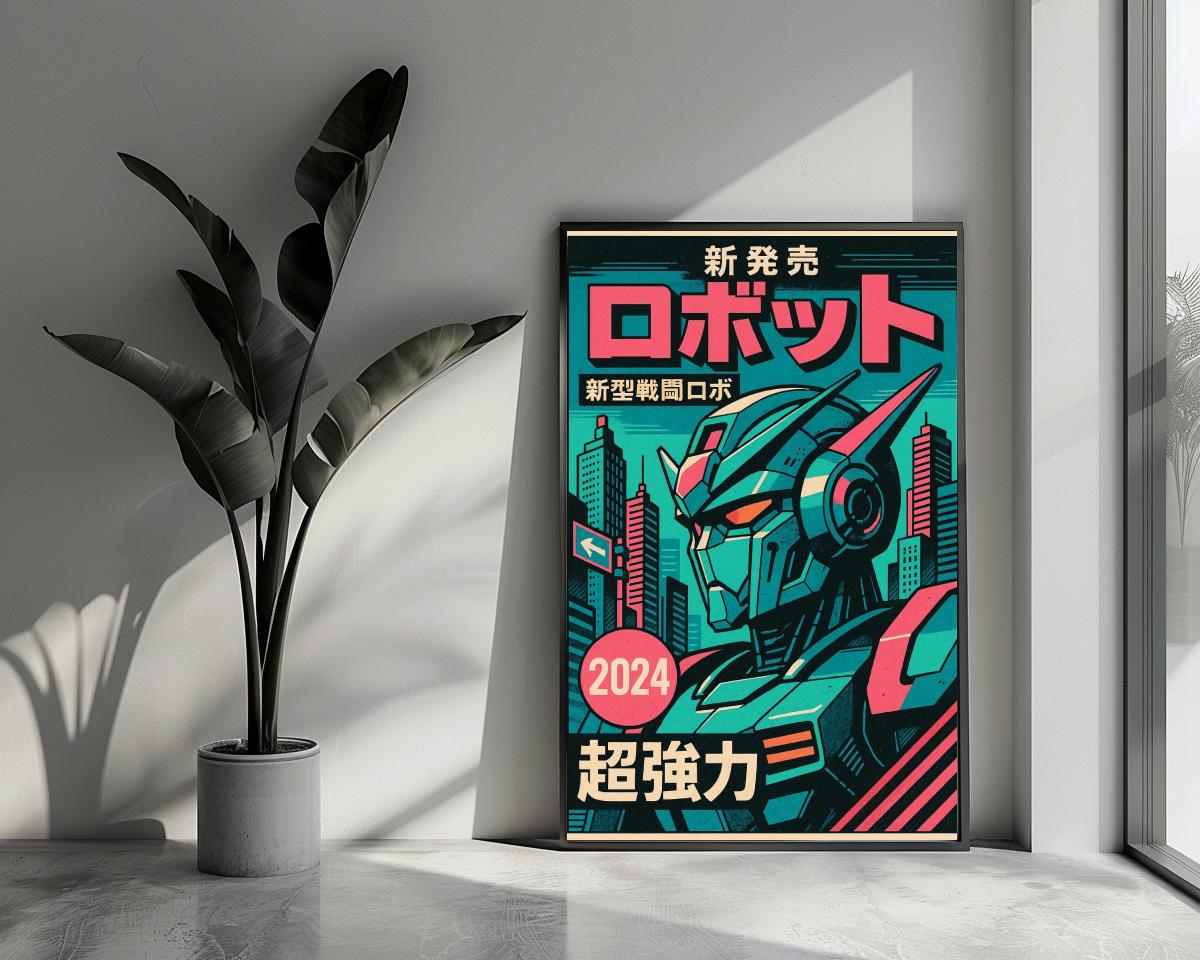 Robot Manga poster van 25 Artstreet