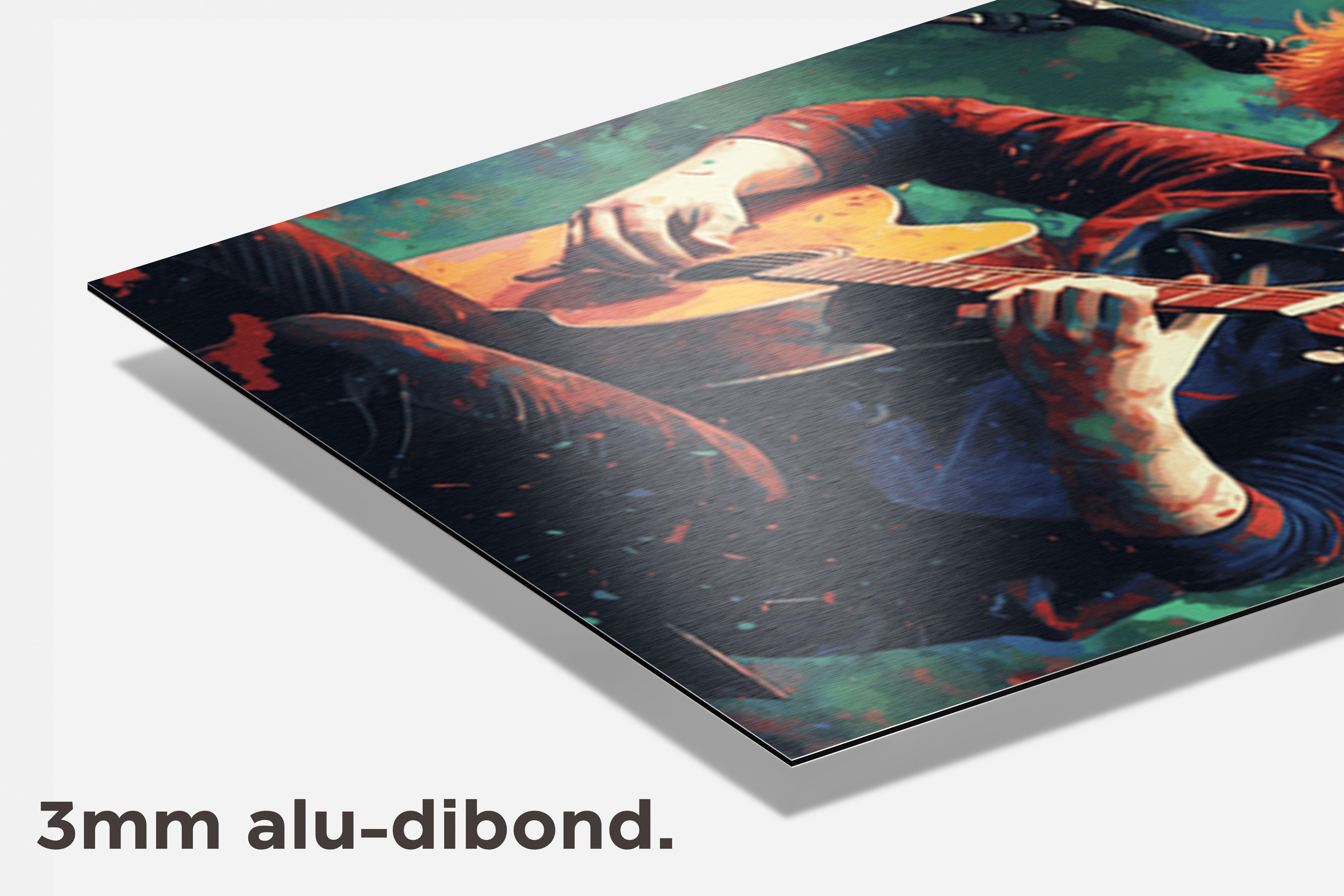 Ed Sheeran Portret dibond detail