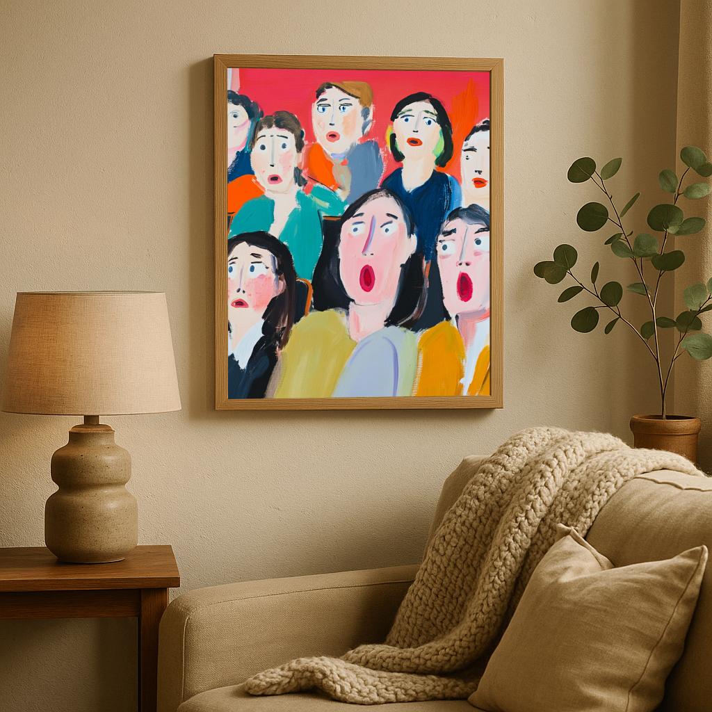 People Aquarel poster sfeerbeeld 1