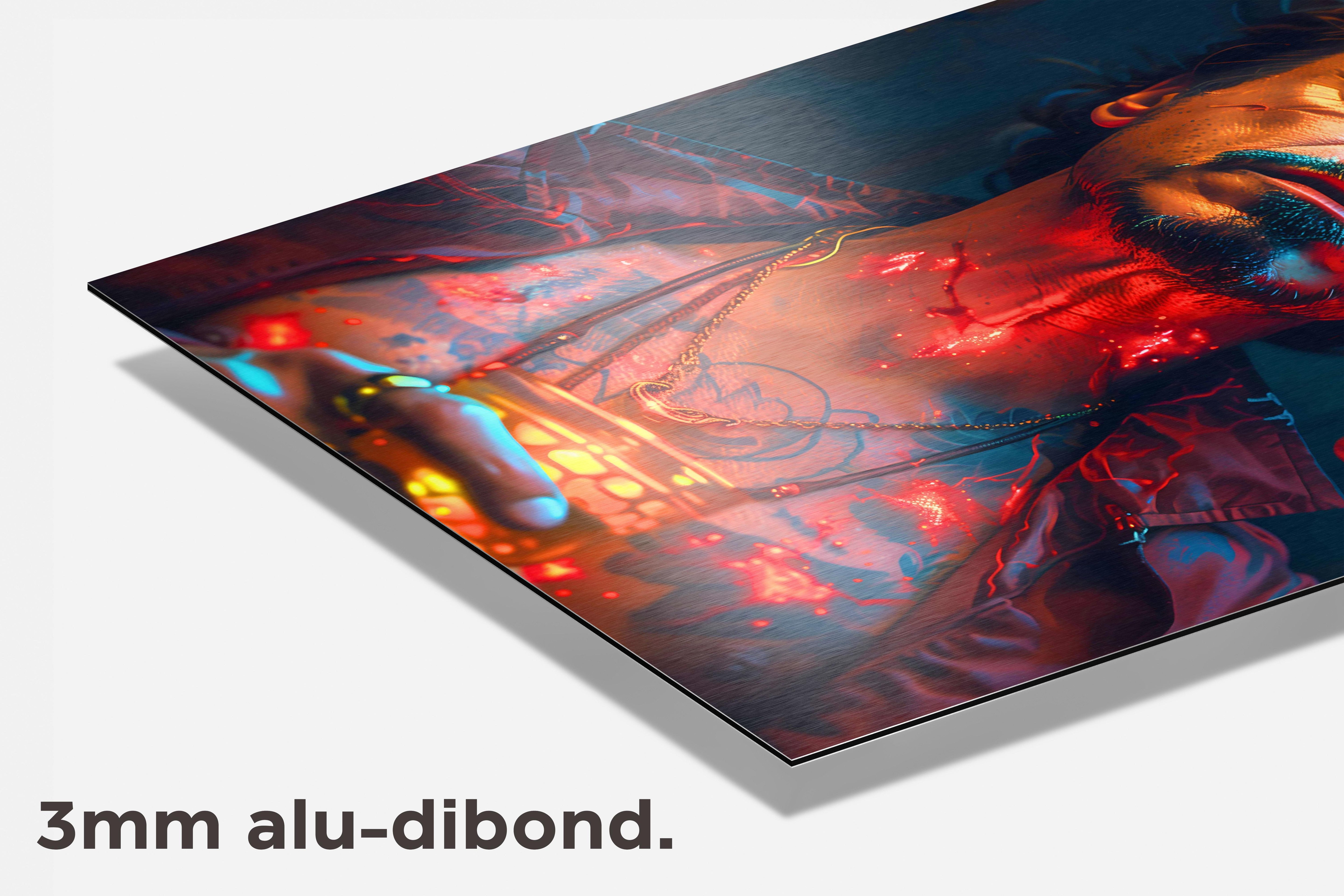 Robert Downey Jr. dibond detail