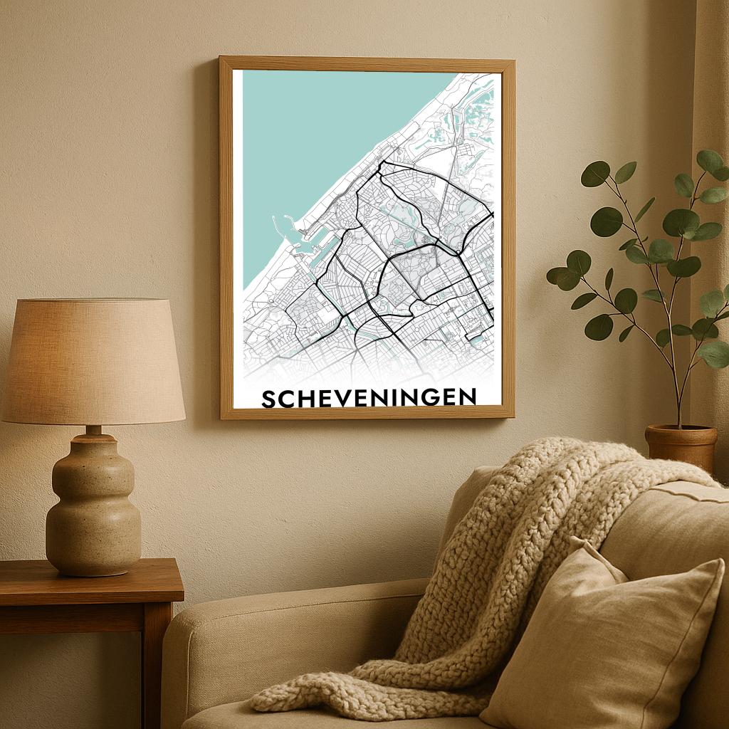 Scheveningen Blauw poster sfeerbeeld 2
