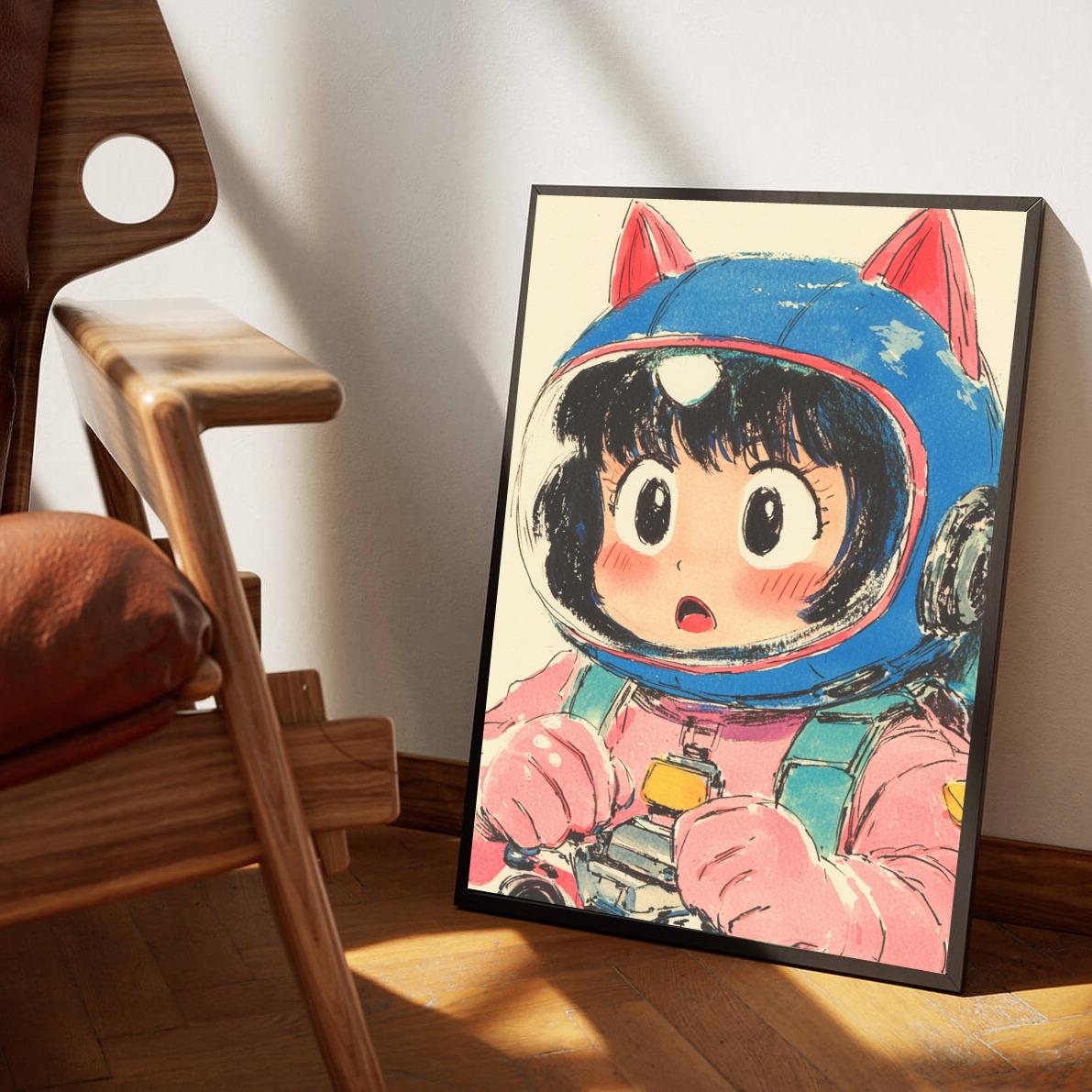 Anime Girl en un interior