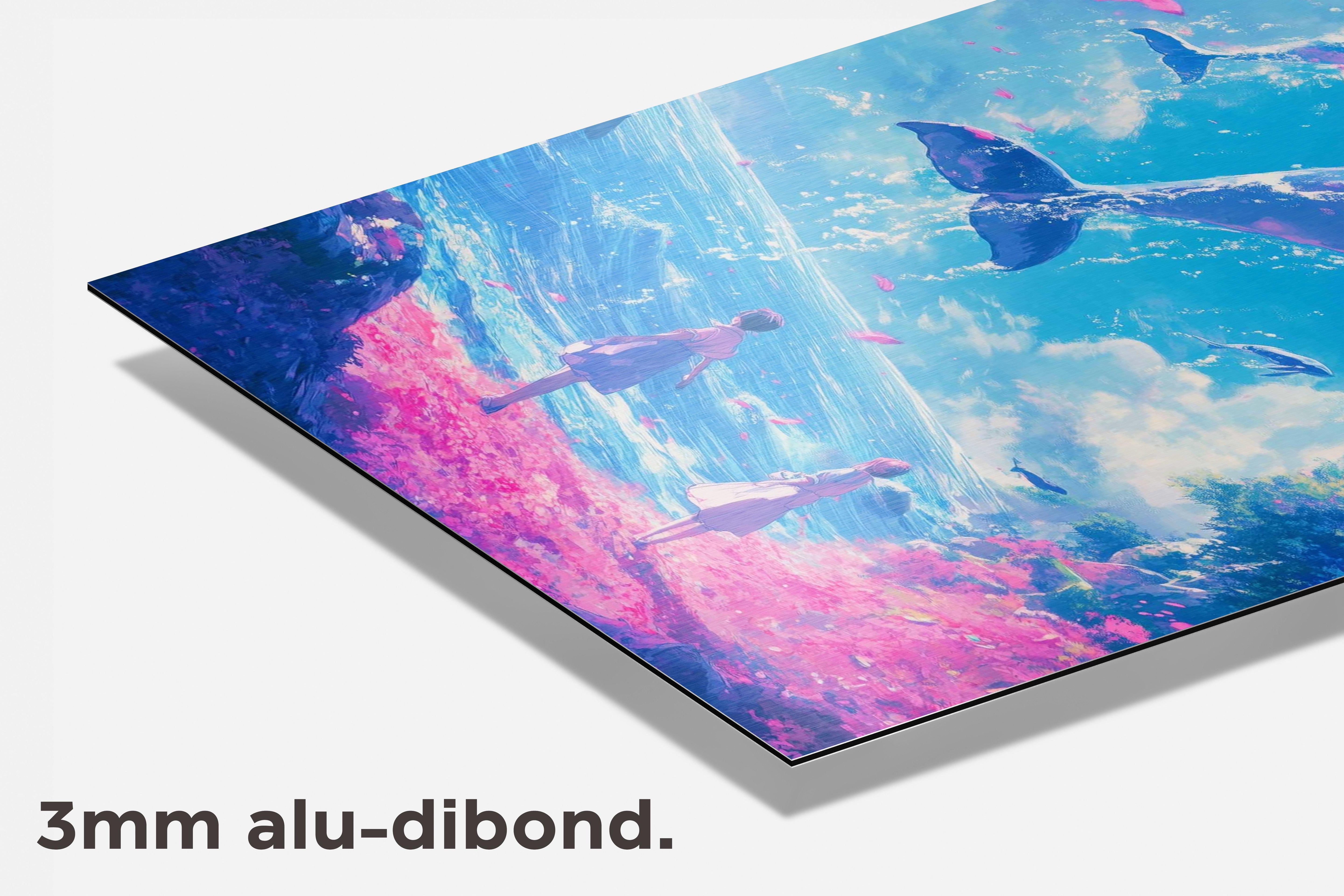 Walvissen dibond detail