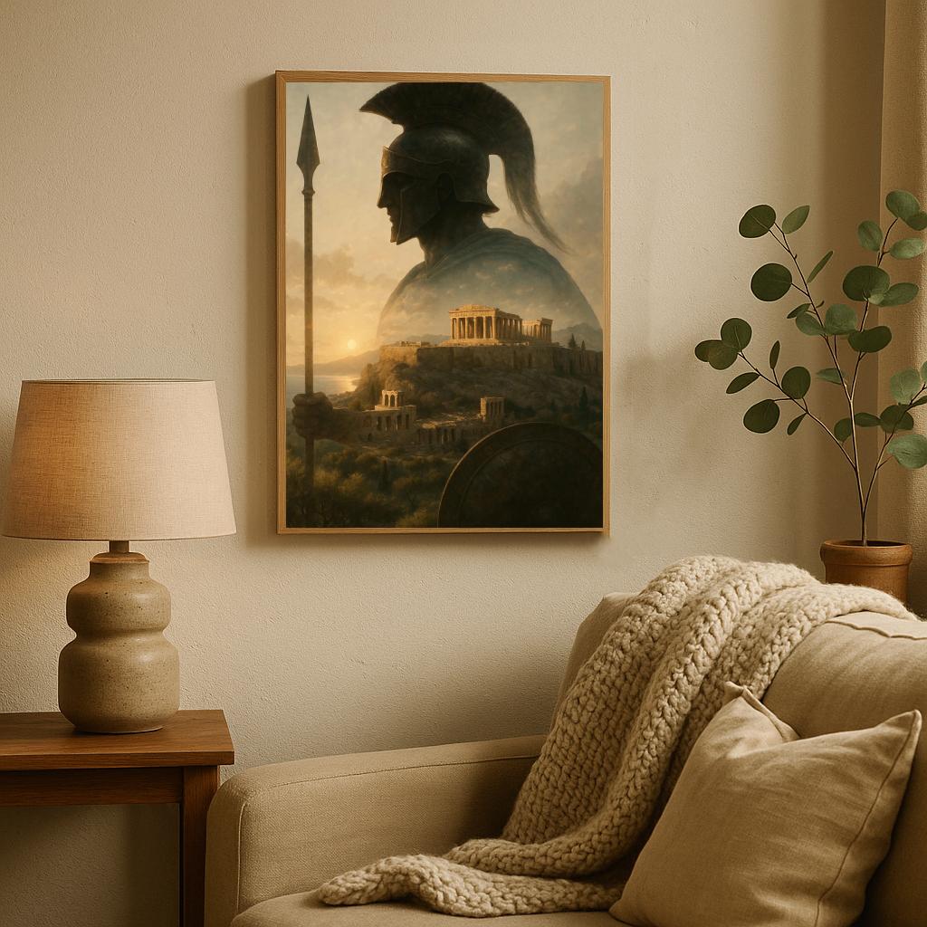 Spartan Warrior Ancient Greece poster sfeerbeeld 2