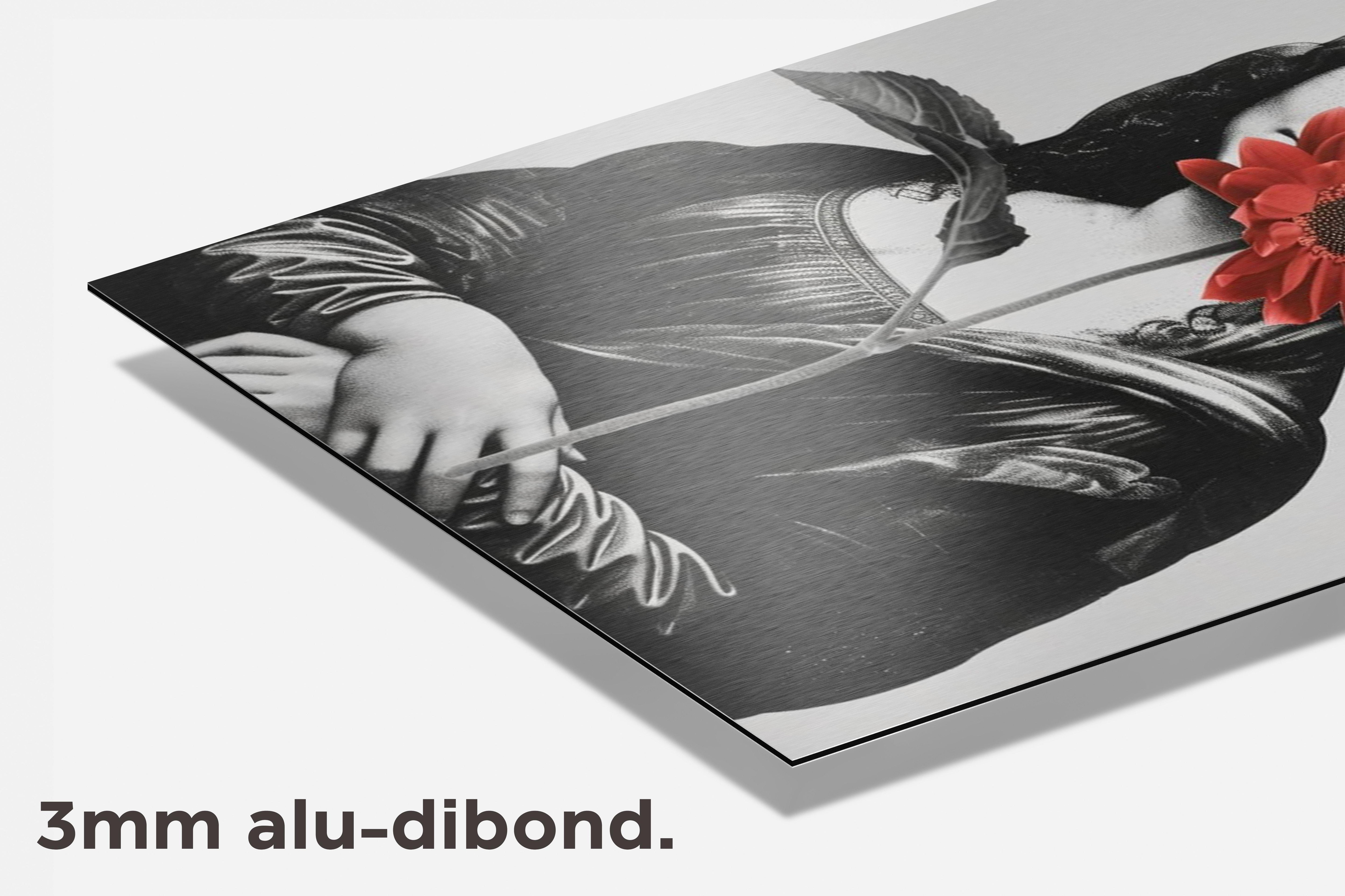 Mona Lisa Bloem dibond detail
