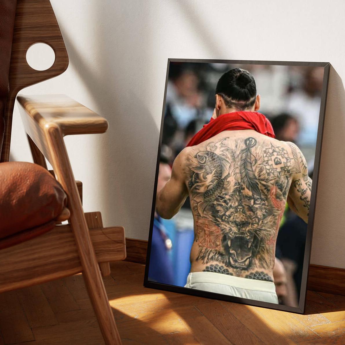 Zlatan Ibrahimović Tattoo poster sfeerbeeld 1