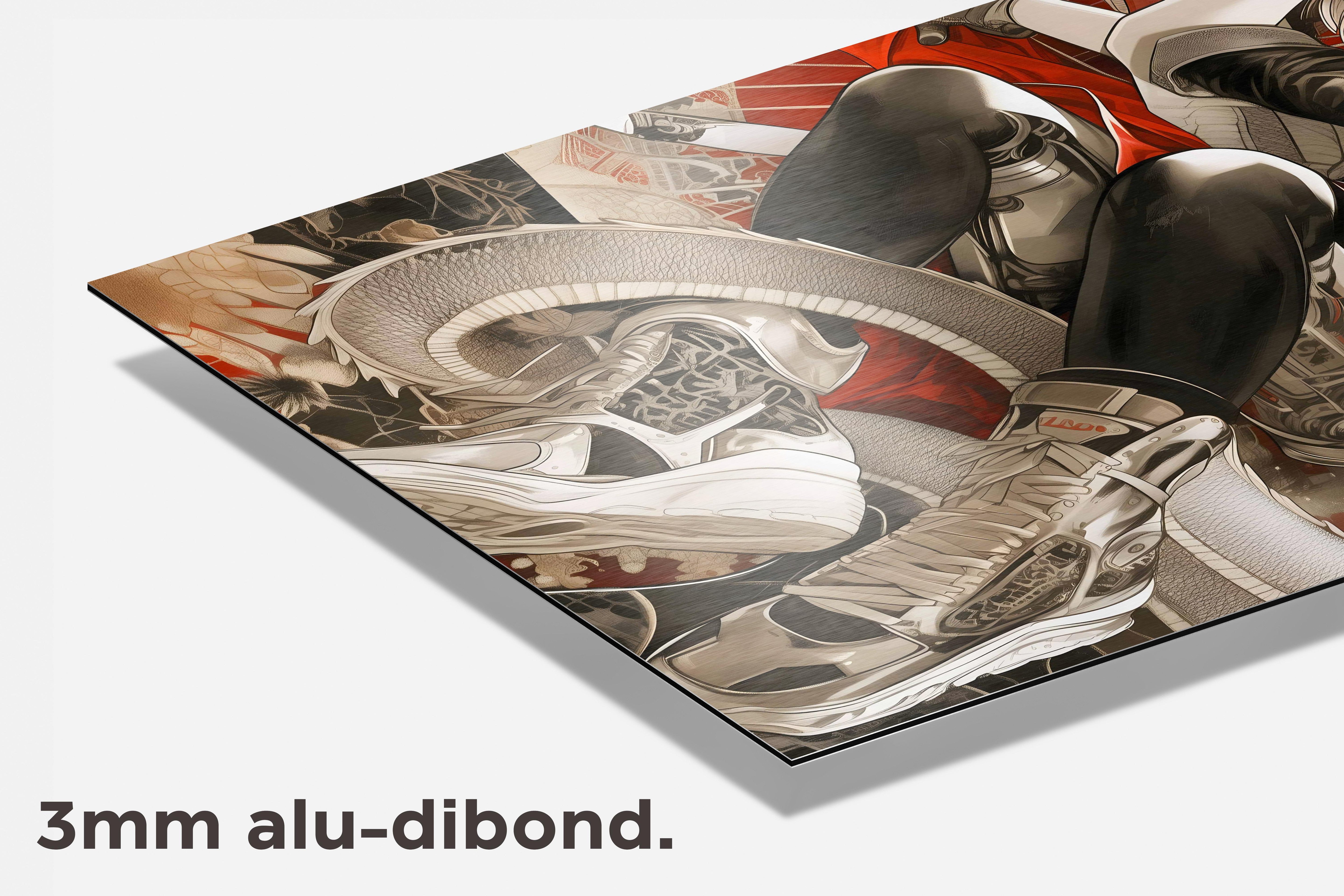 Anime Sneakers dibond detail