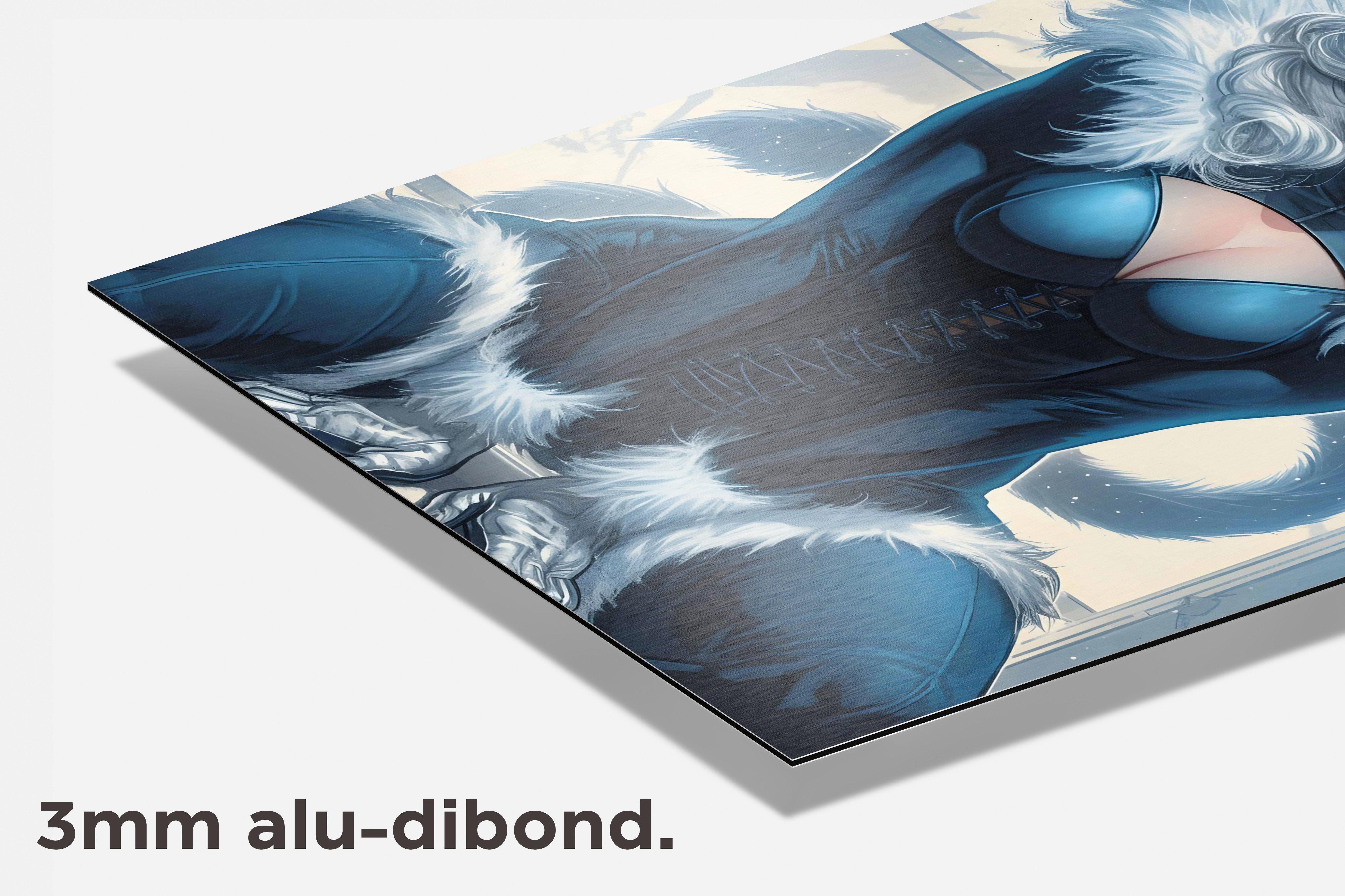 Black Cat Marvel dibond detail
