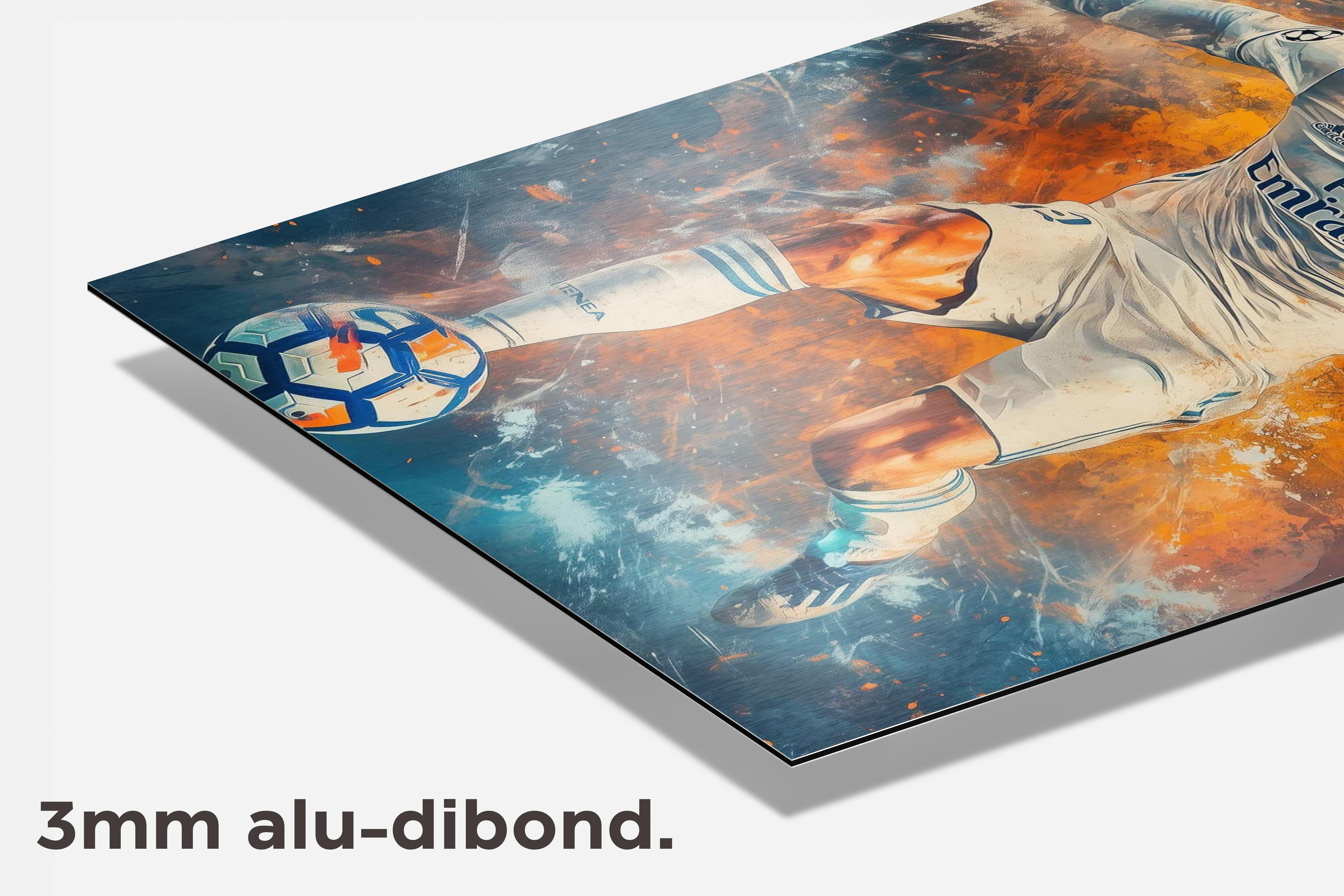 Cristiano Ronaldo Real Madrid dibond detail