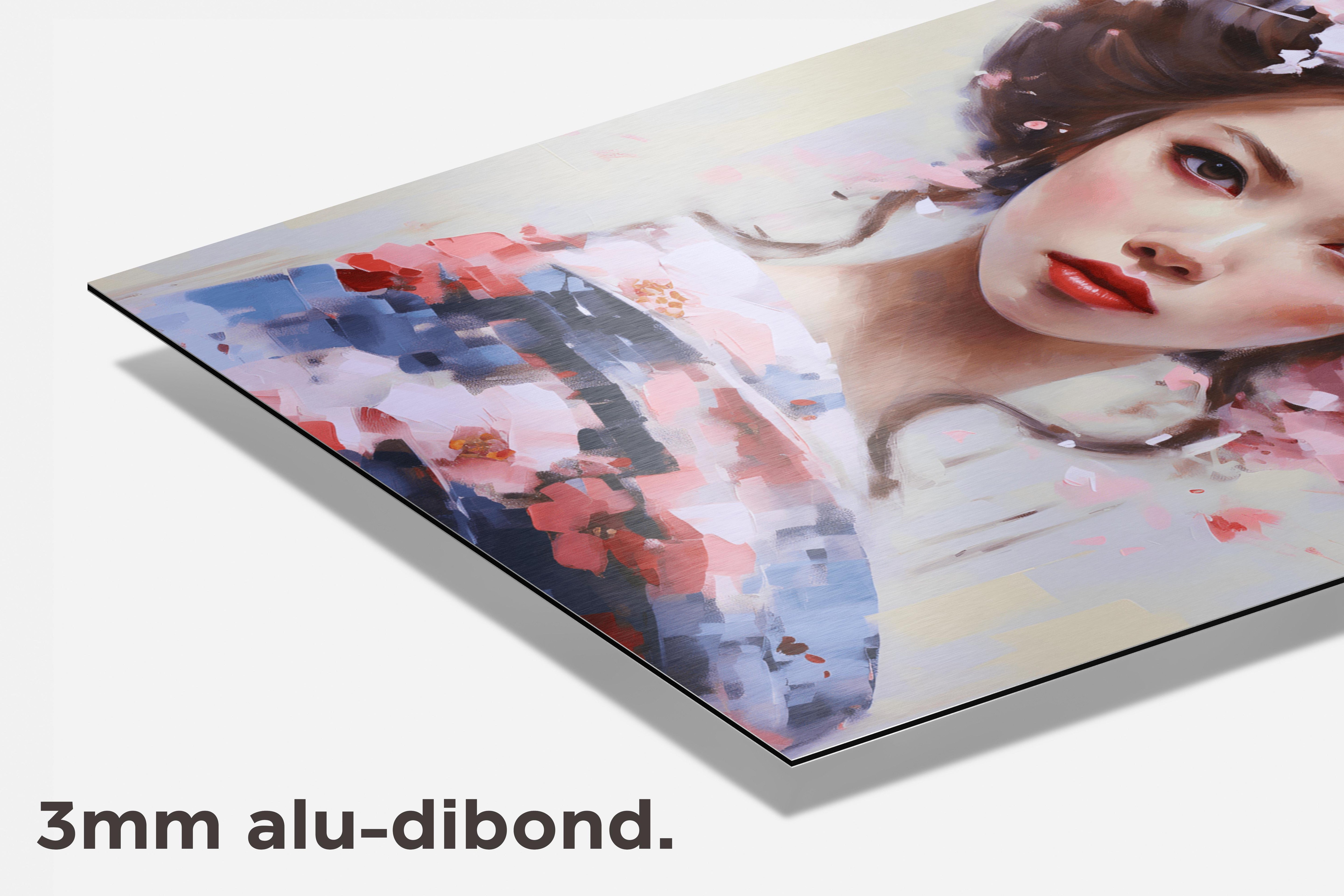 Geisha Bloesem dibond detail