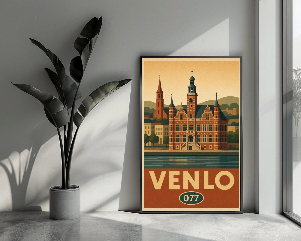Venlo Text Vintage poster van 25 Artstreet
