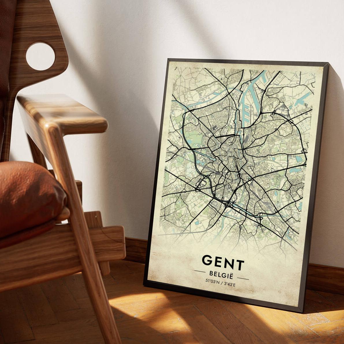 Gent Vintage poster sfeerbeeld 1
