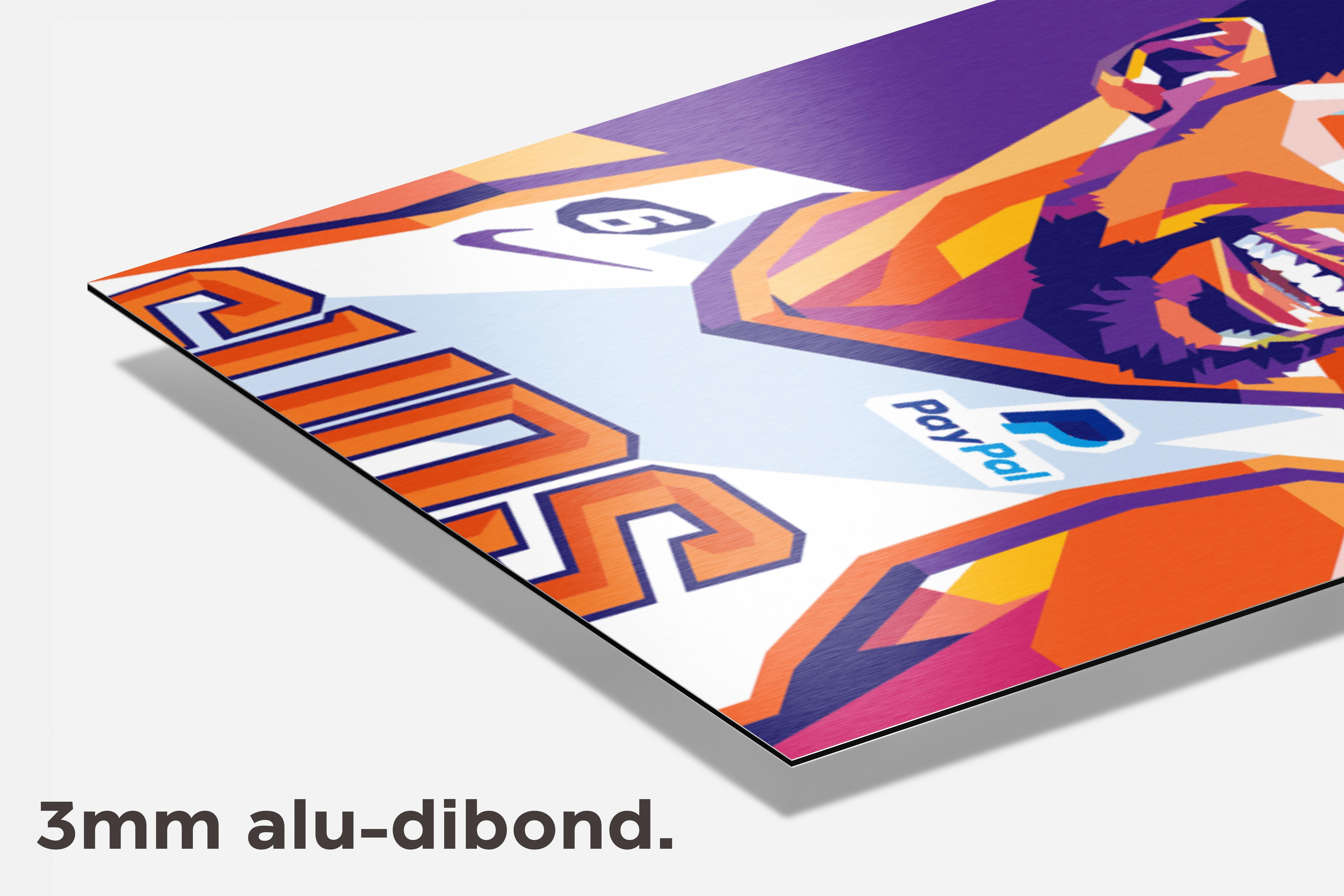 Kevin Durant dibond detail