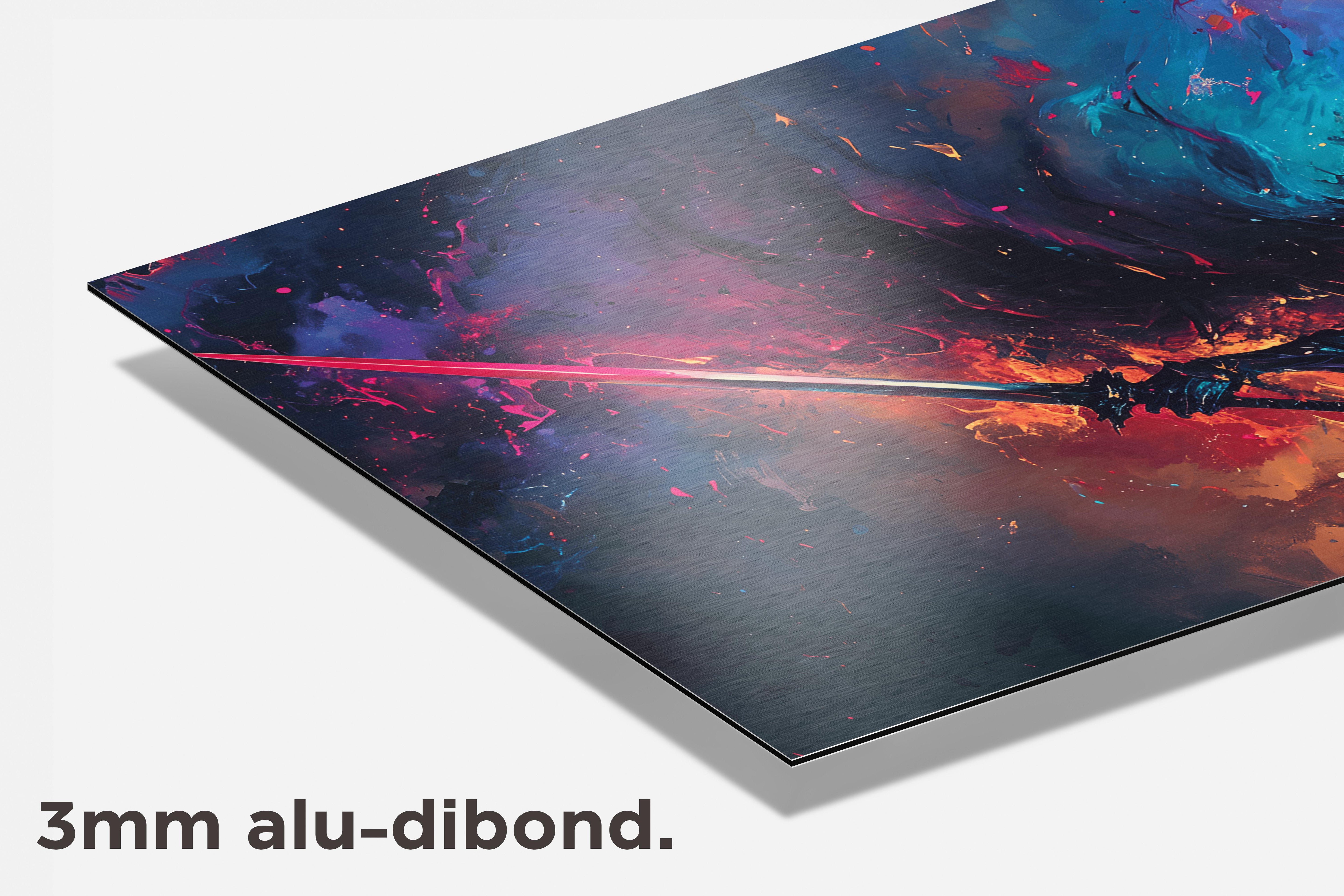 Kleuren Oorlog dibond detail