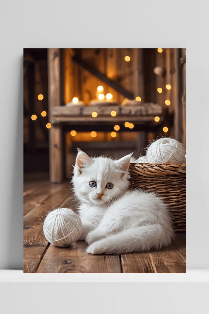 Huis Kitten op 3mm aluminium dibond