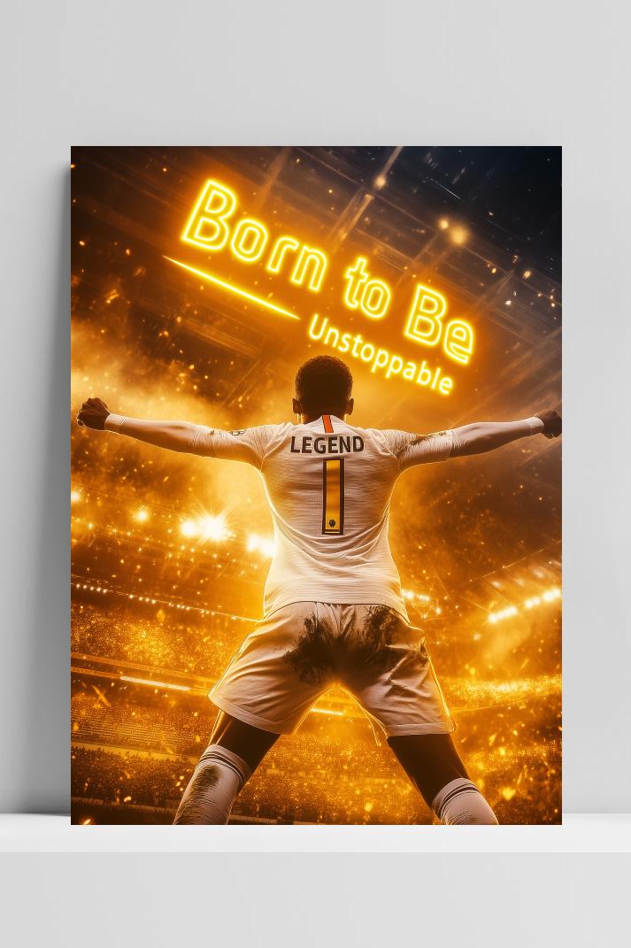 Unstoppable op 3mm aluminium dibond