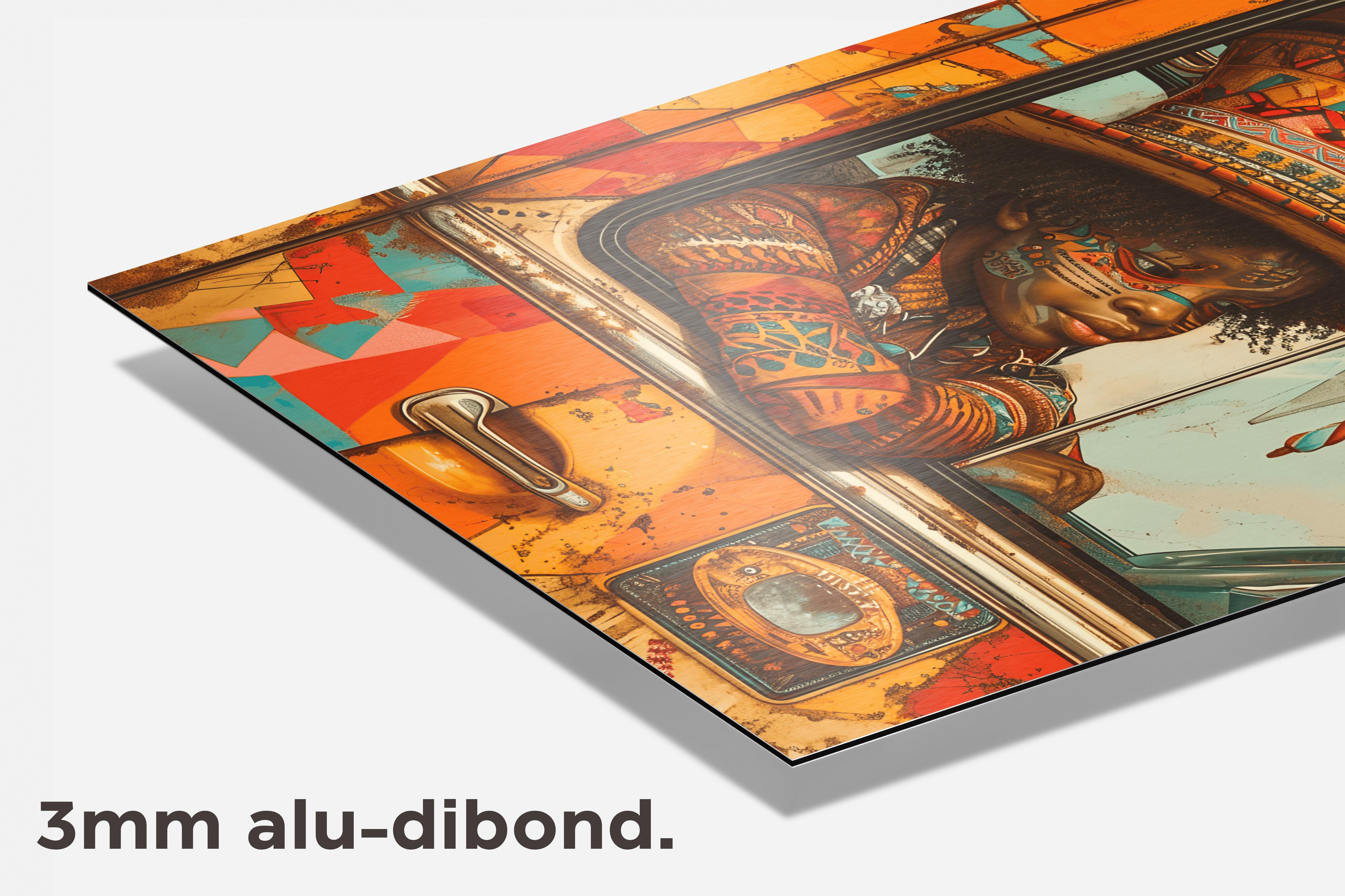 Kleurrijk Afrikaans dibond detail