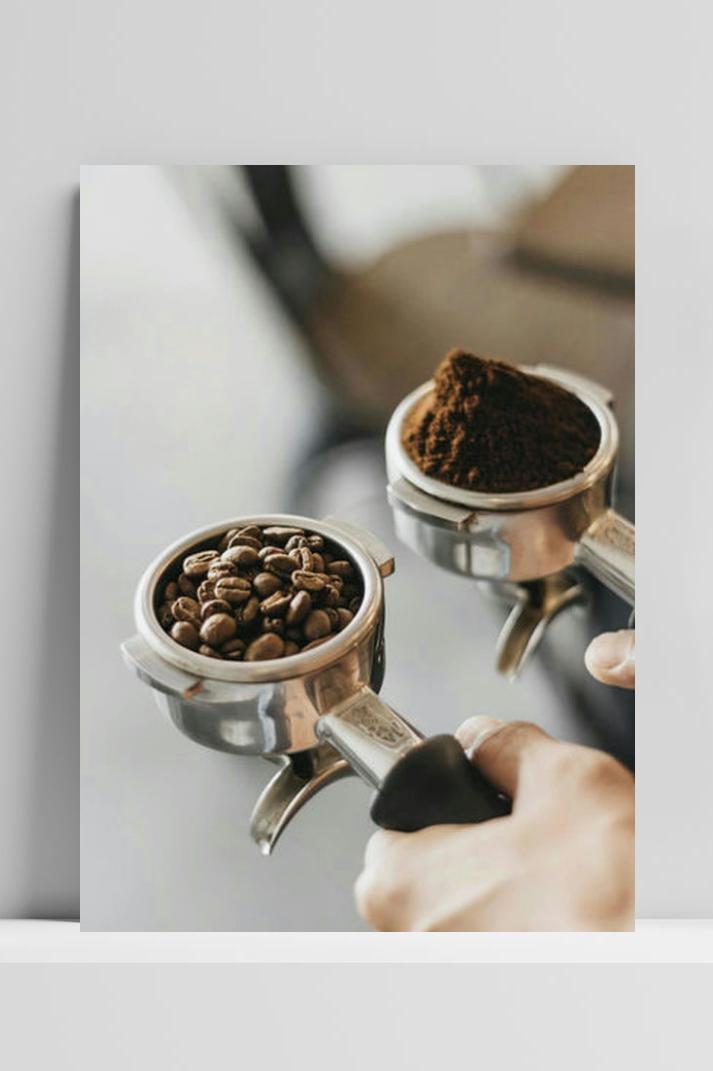 Koffie Poster op 3mm aluminium dibond