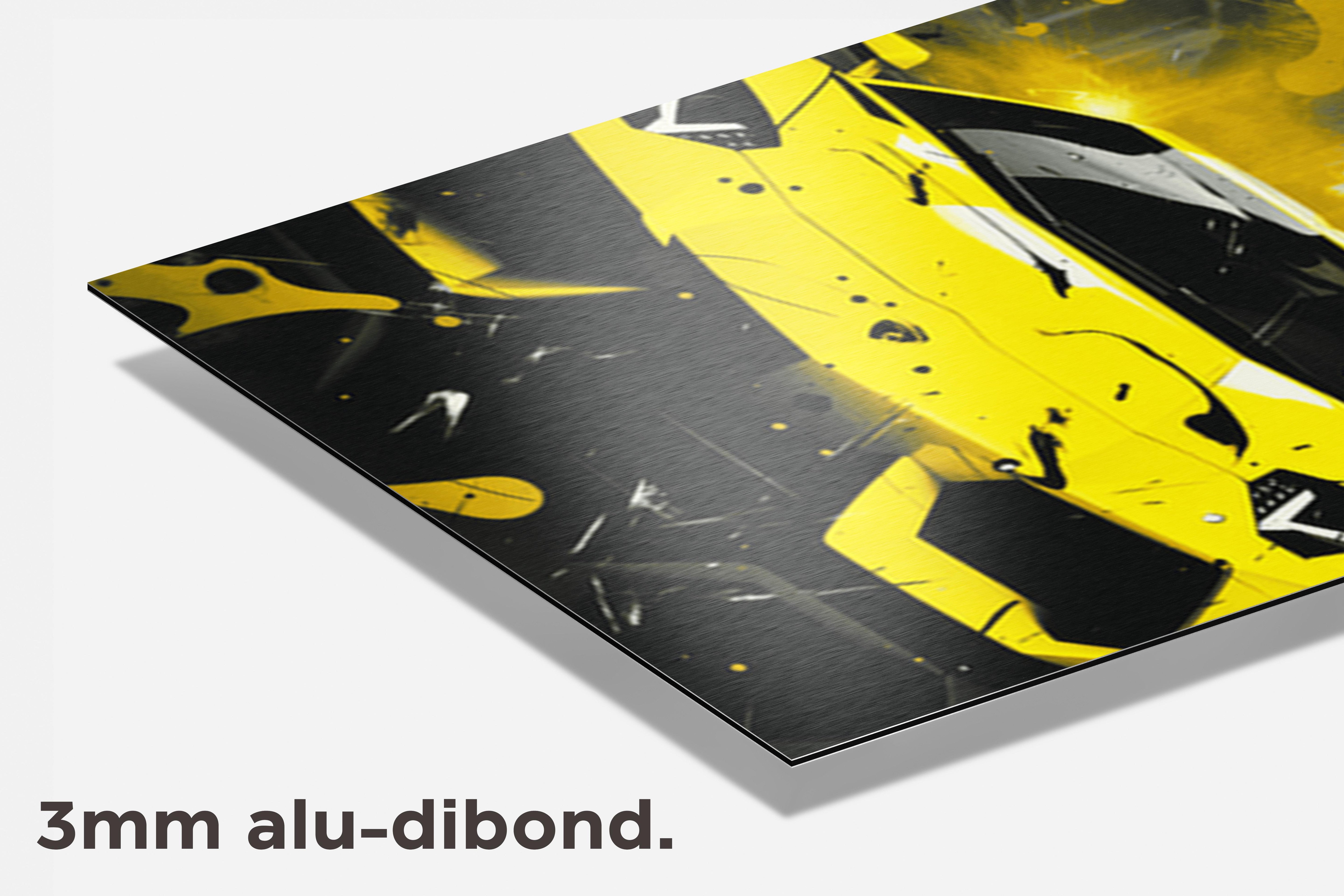 Lambo Poster dibond detail