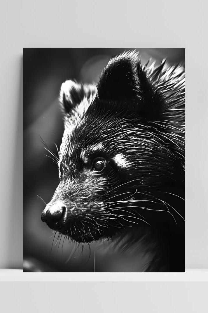 Tasmaanse Duivel op 3mm aluminium dibond