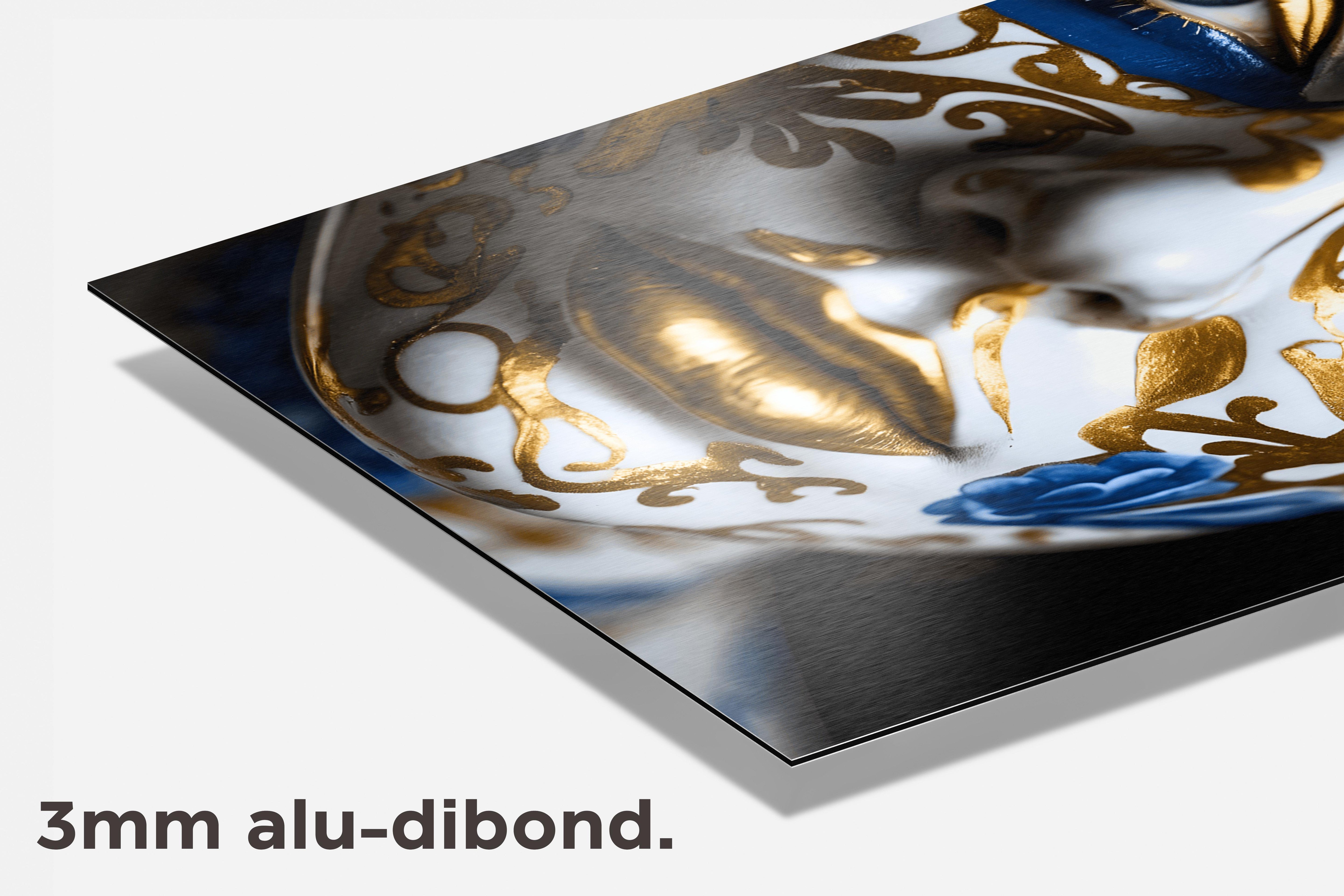 Porseleinen Gezicht dibond detail
