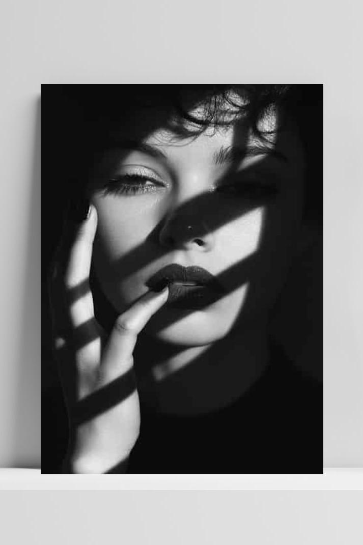 Vrouw op 3mm aluminium dibond