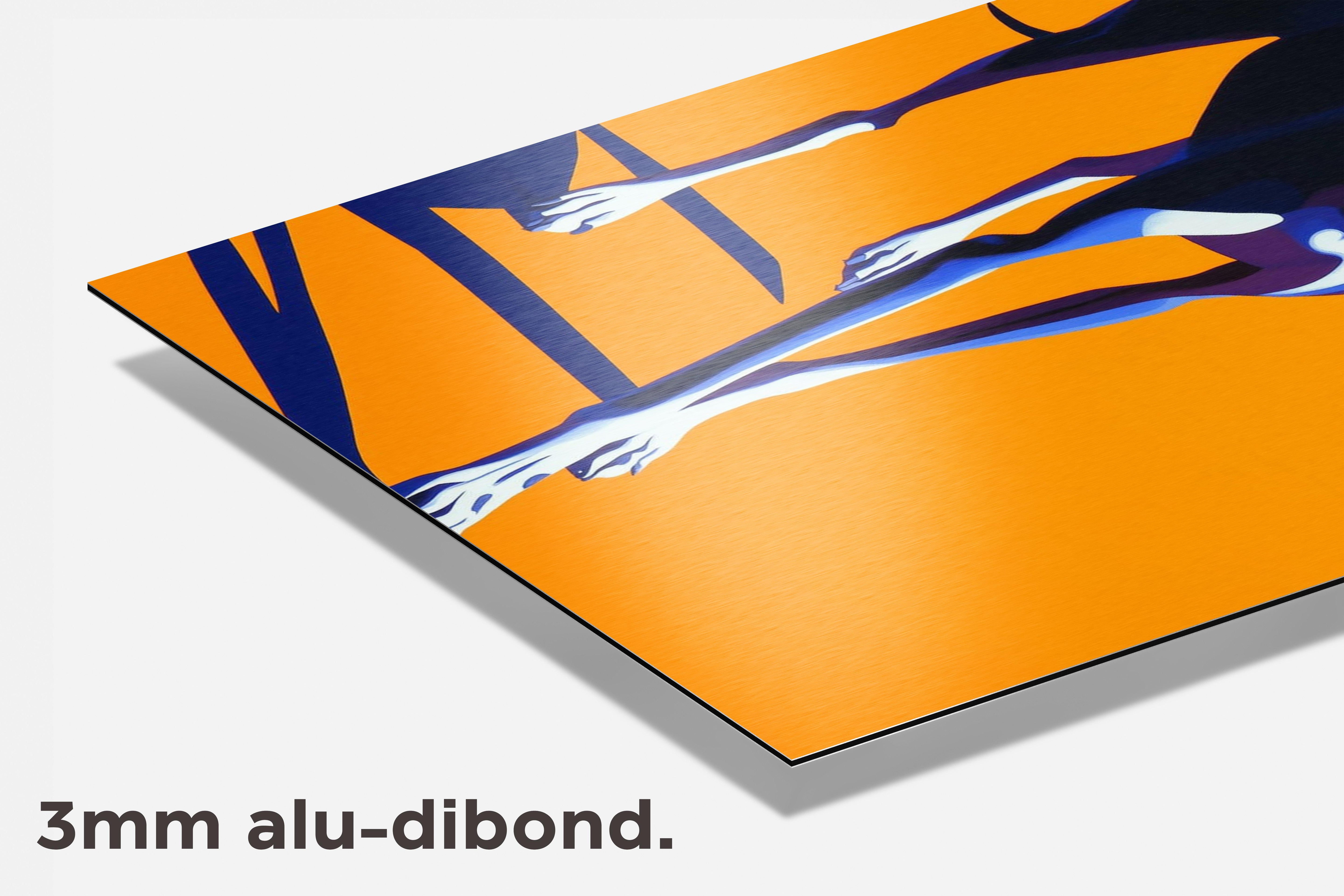 Windhond dibond detail
