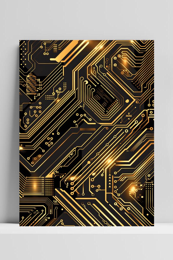 Gouden Chip op 3mm aluminium dibond