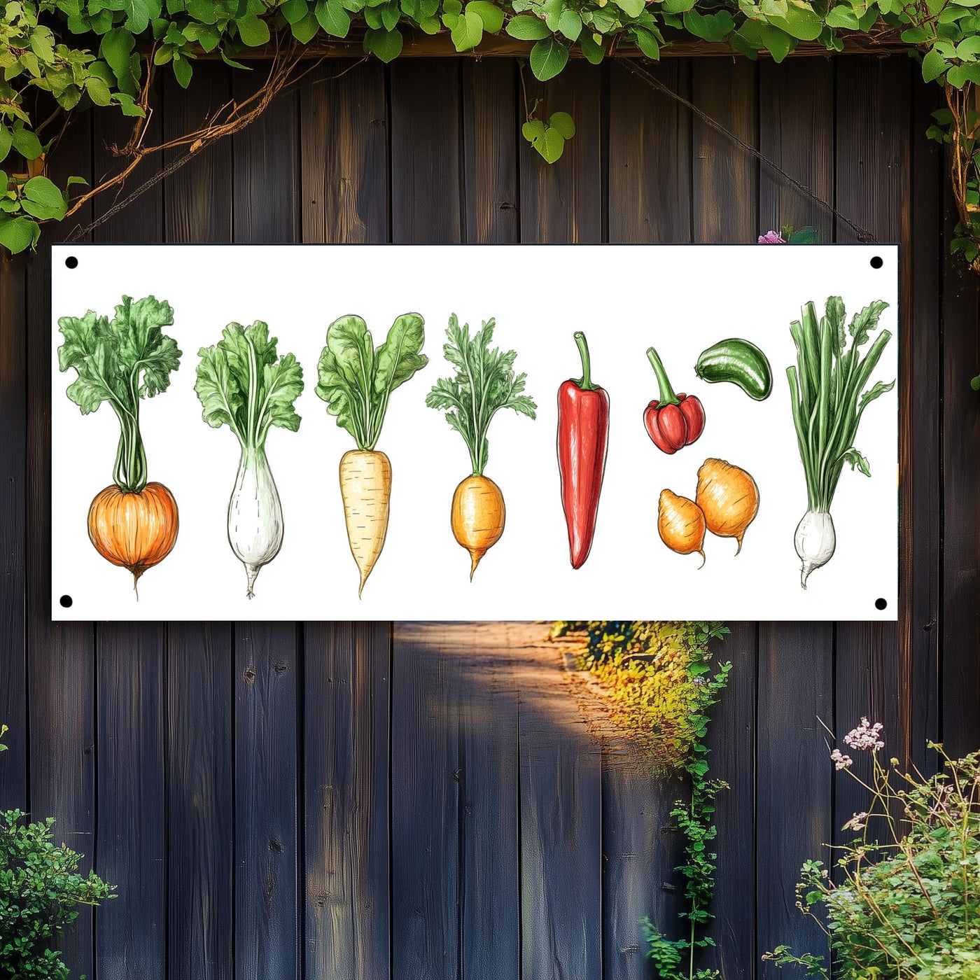 Póster Póster de jardín Verduras de 25 Artstreet