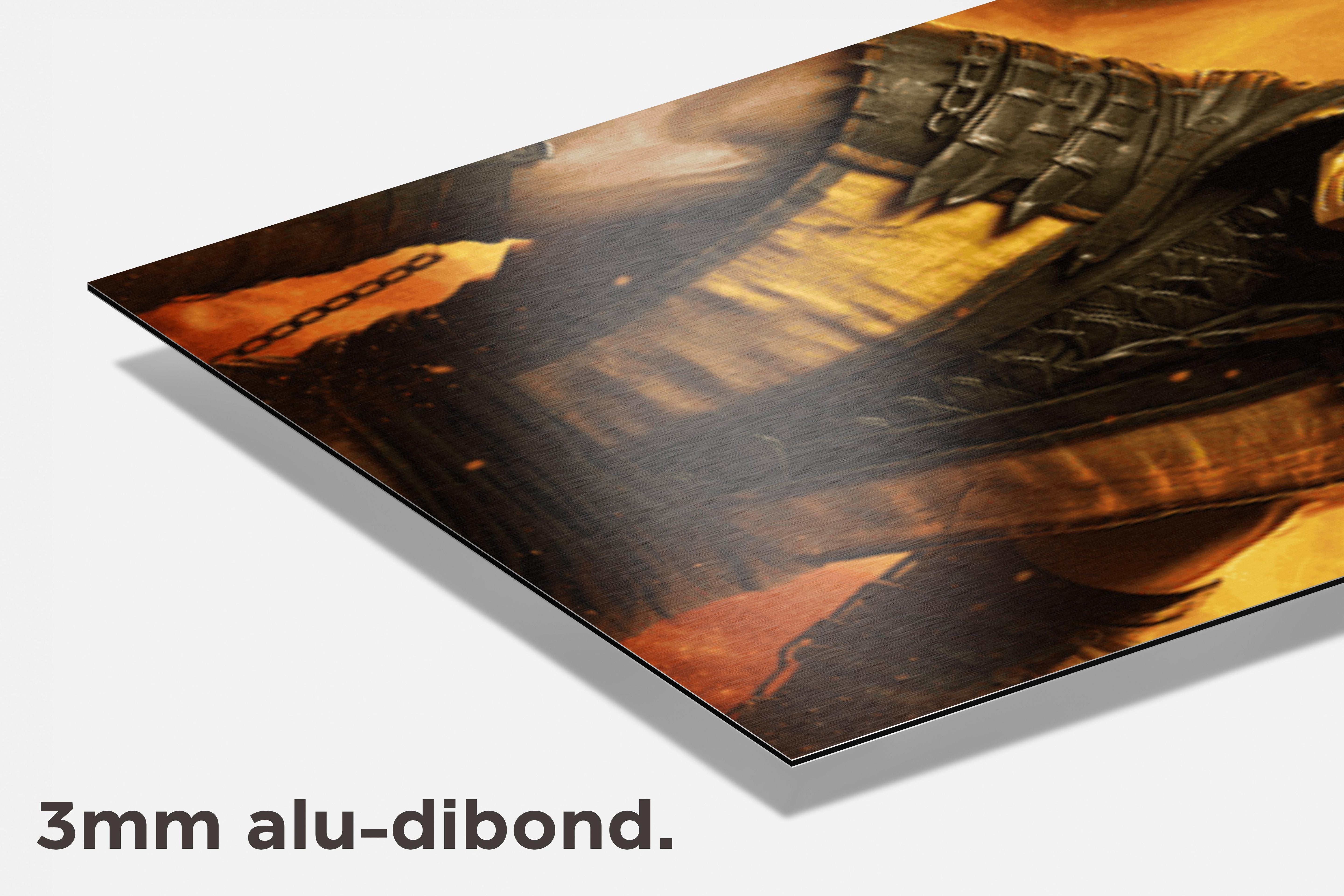 Scorpio Mortal Kombat dibond detail