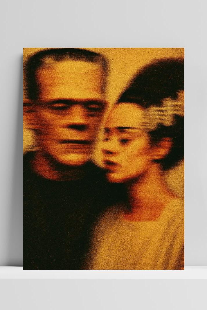 Frankenstein Bride Horror Blur poster van 25 Artstreet
