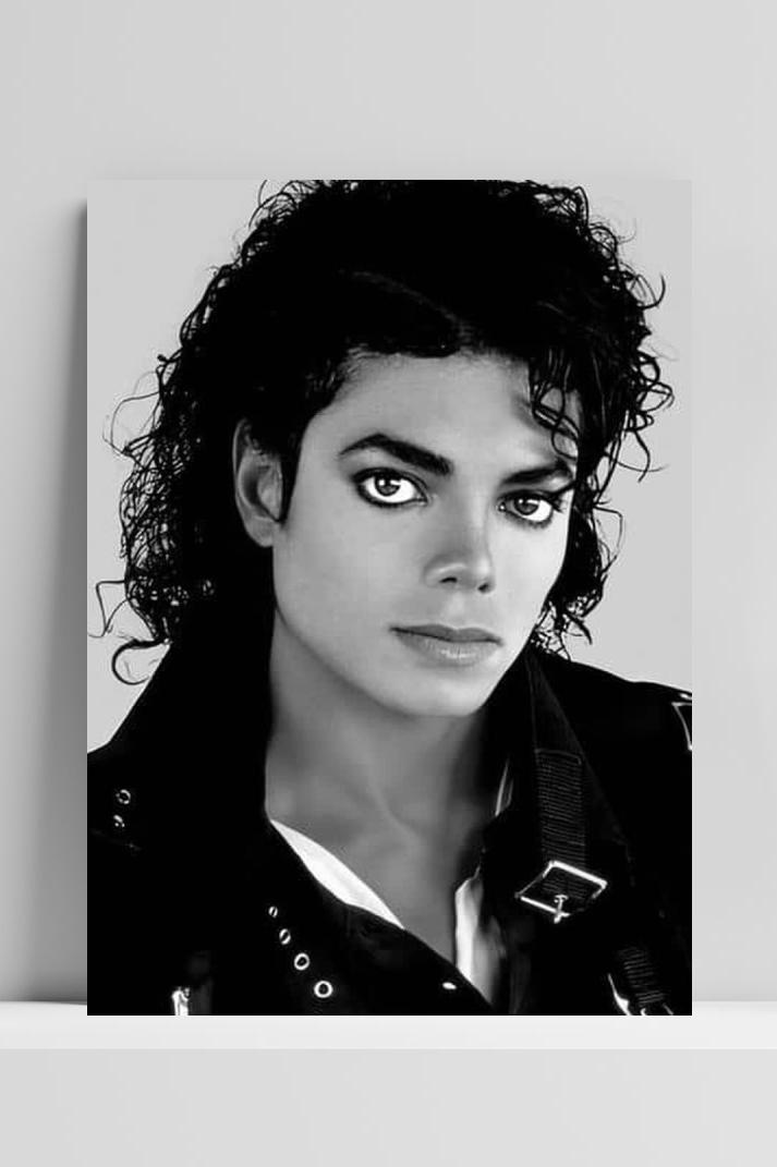 Michael Jackson op 3mm aluminium dibond