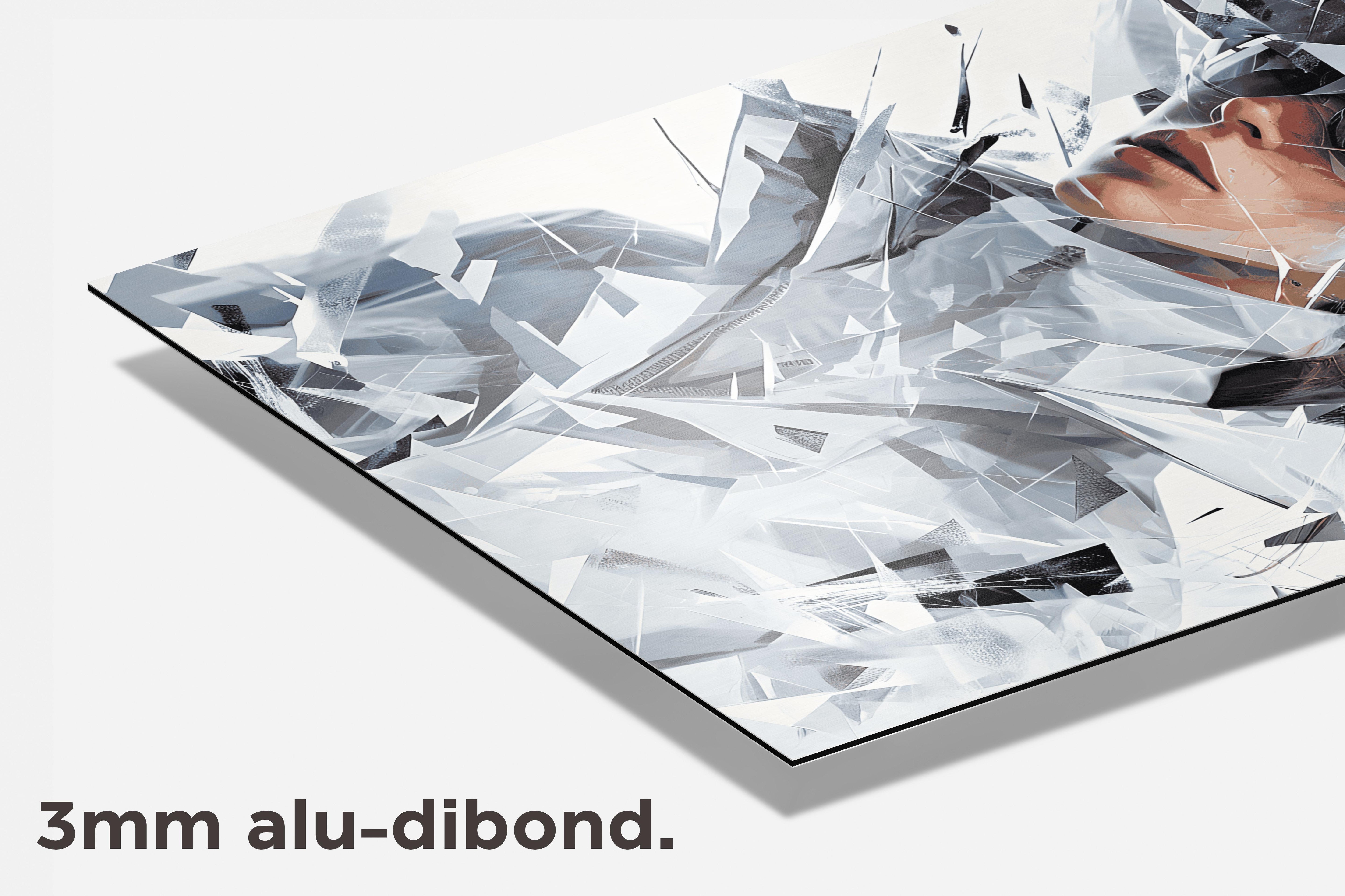 Wit dibond detail