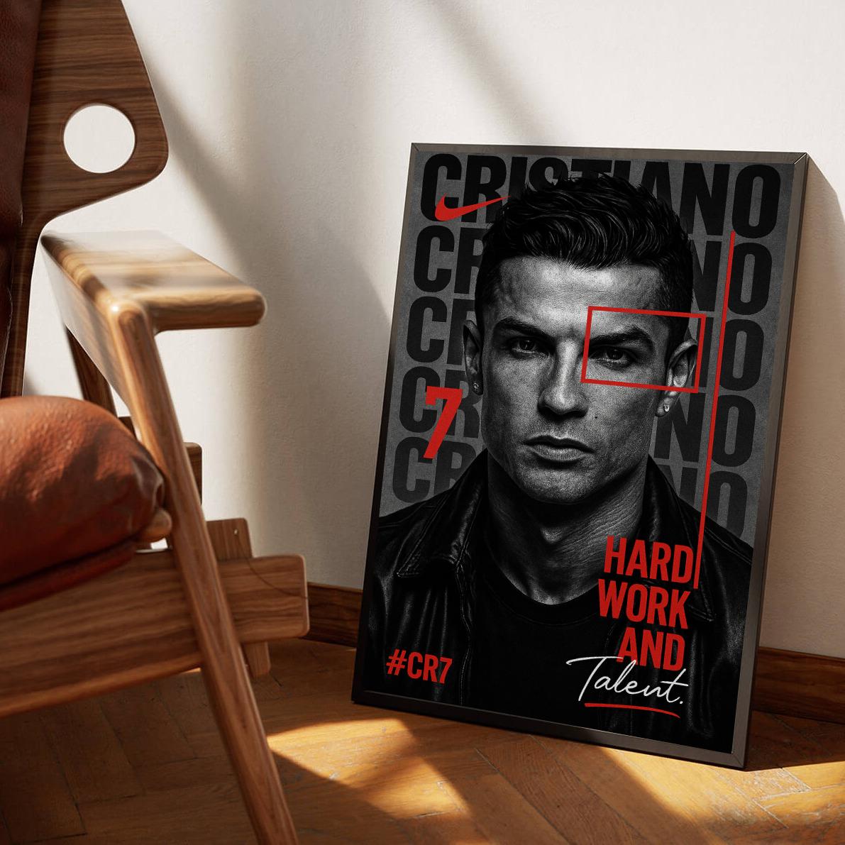 Cristiano Ronaldo Hard Work poster sfeerbeeld 3