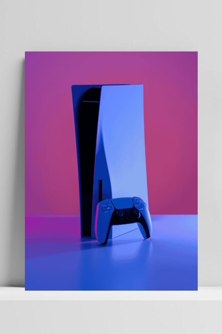 PS5 op 3mm aluminium dibond