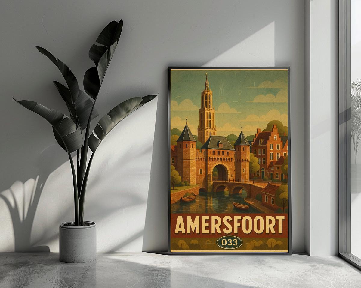 Amersfoort Netherlands Vintage Text poster van 25 Artstreet