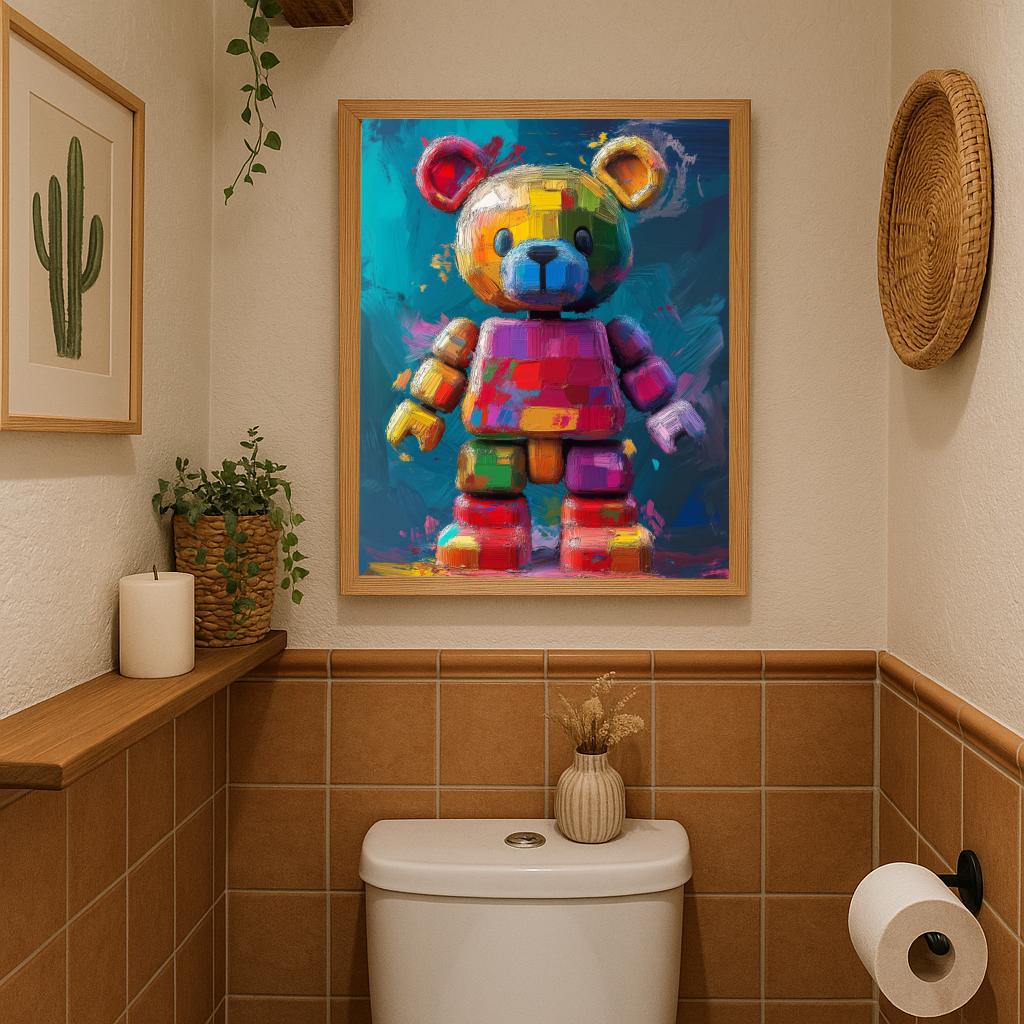 Bear Aquarel poster sfeerbeeld 3