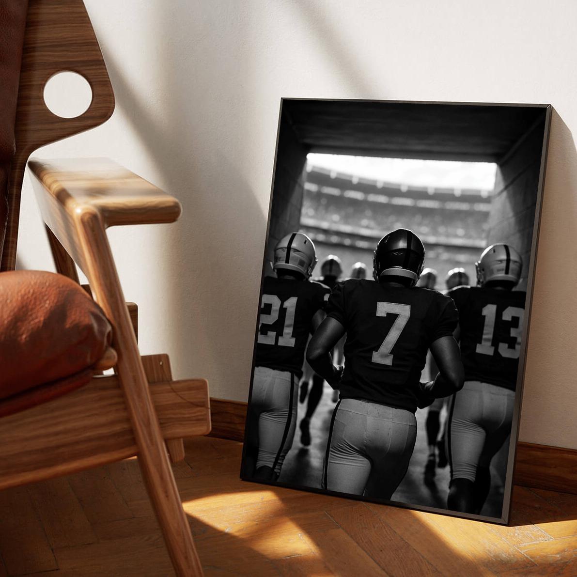 American Football B&W poster sfeerbeeld 1