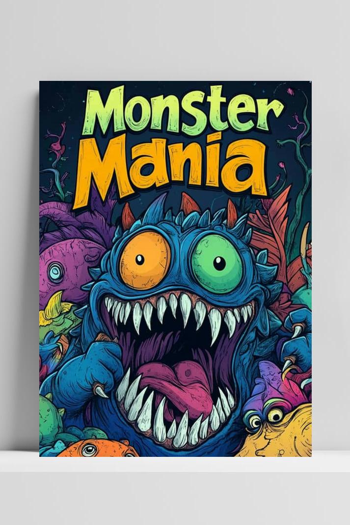 Monster Mania op 3mm aluminium dibond