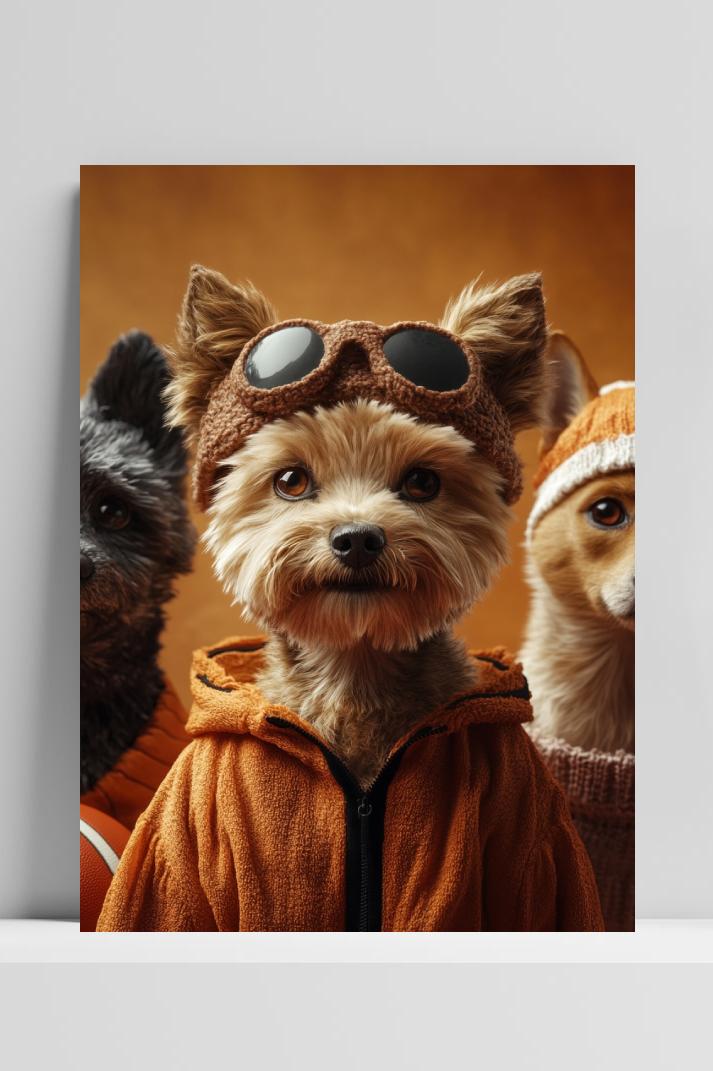 Yorkshire Terrier Dogs Fashion poster van 25 Artstreet