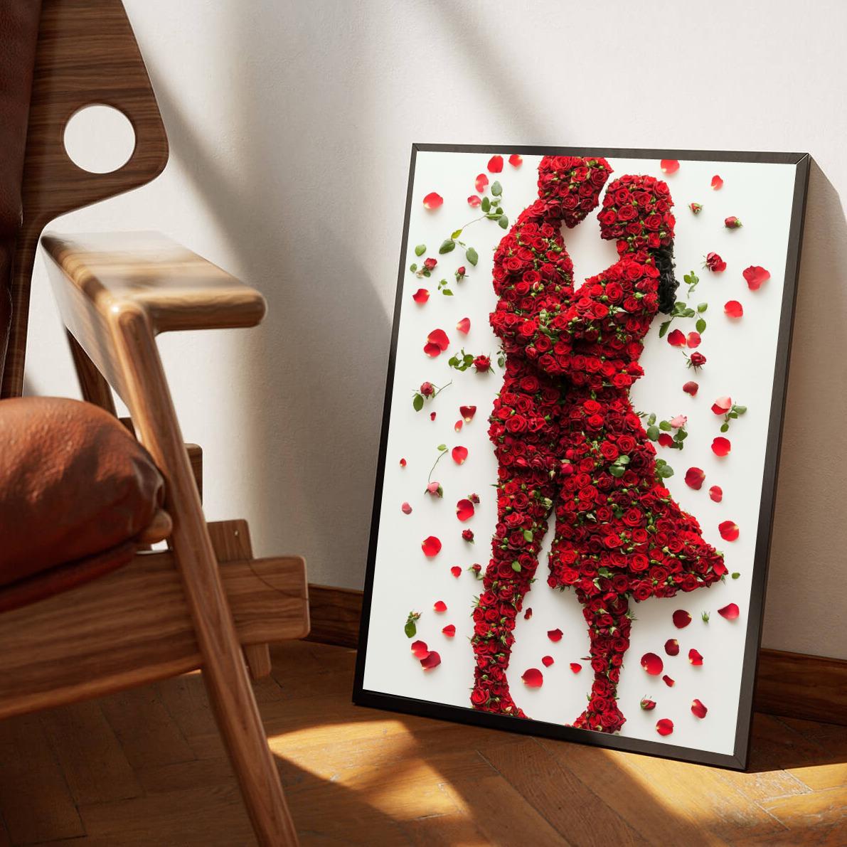 Couple Roses poster van 25 Artstreet