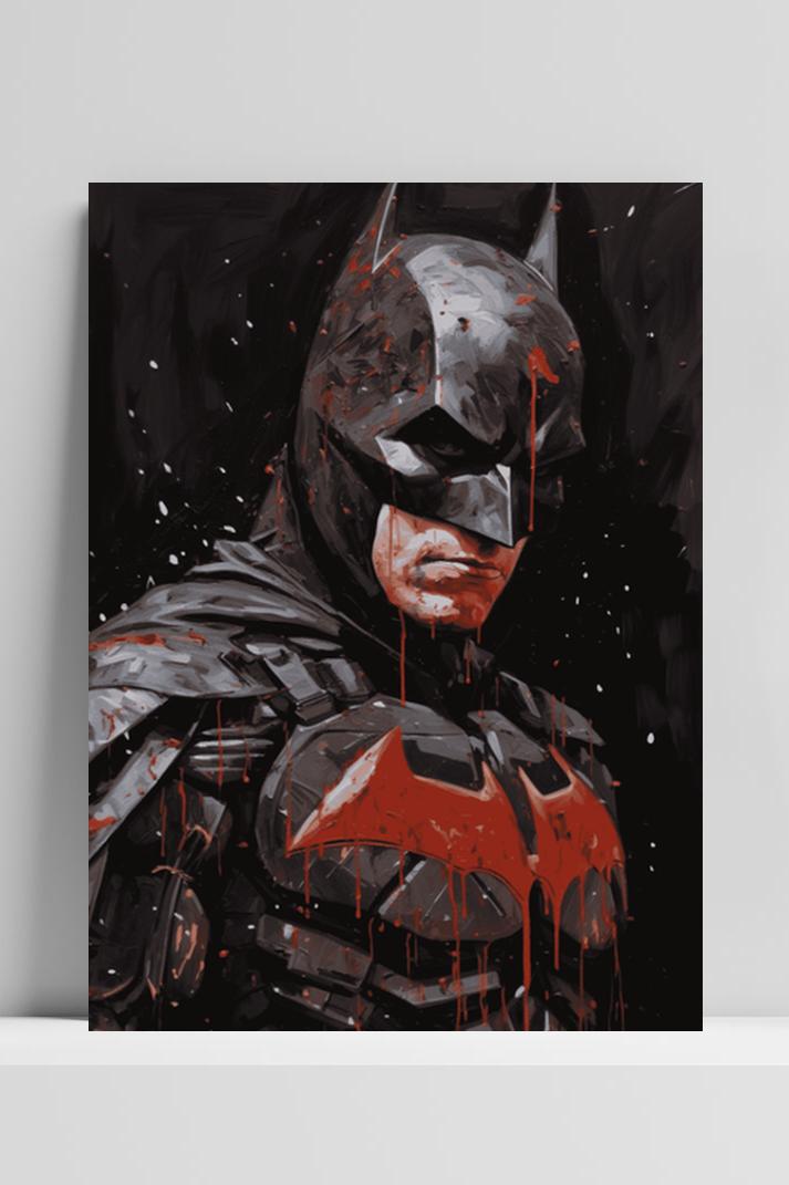 Batman op 3mm aluminium dibond